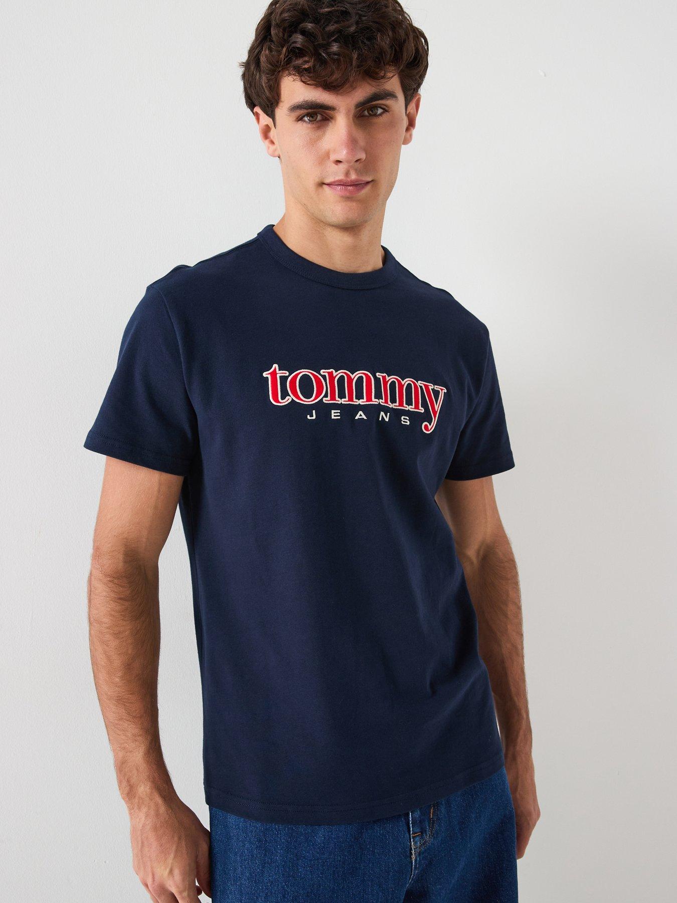 Tommy Jeans Regular Fit Applique Graphic T-Shirt - Navy