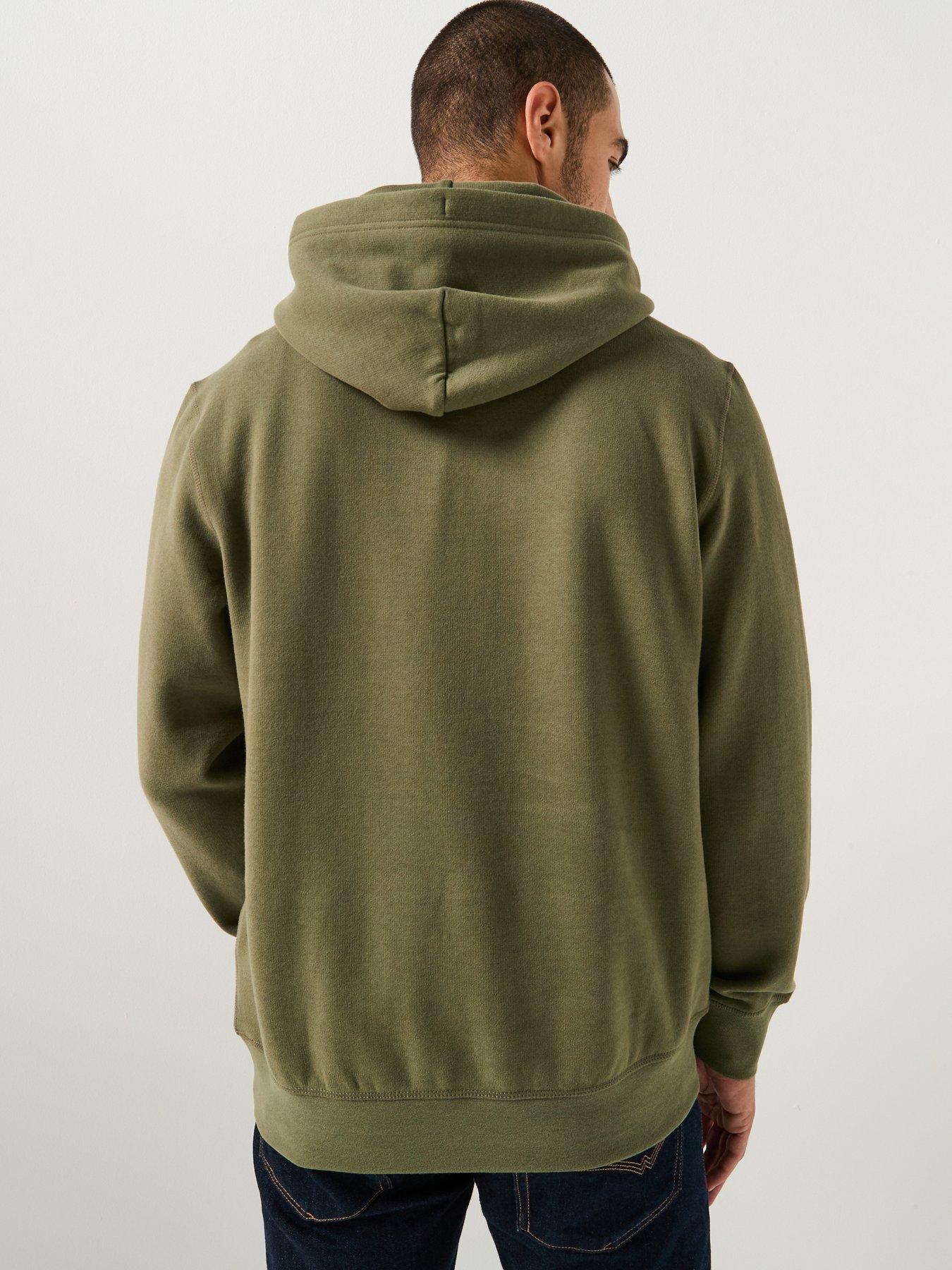 tommy-hilfiger-regular-fit-essential-fleece-overhead-hoodie-khakistillFront