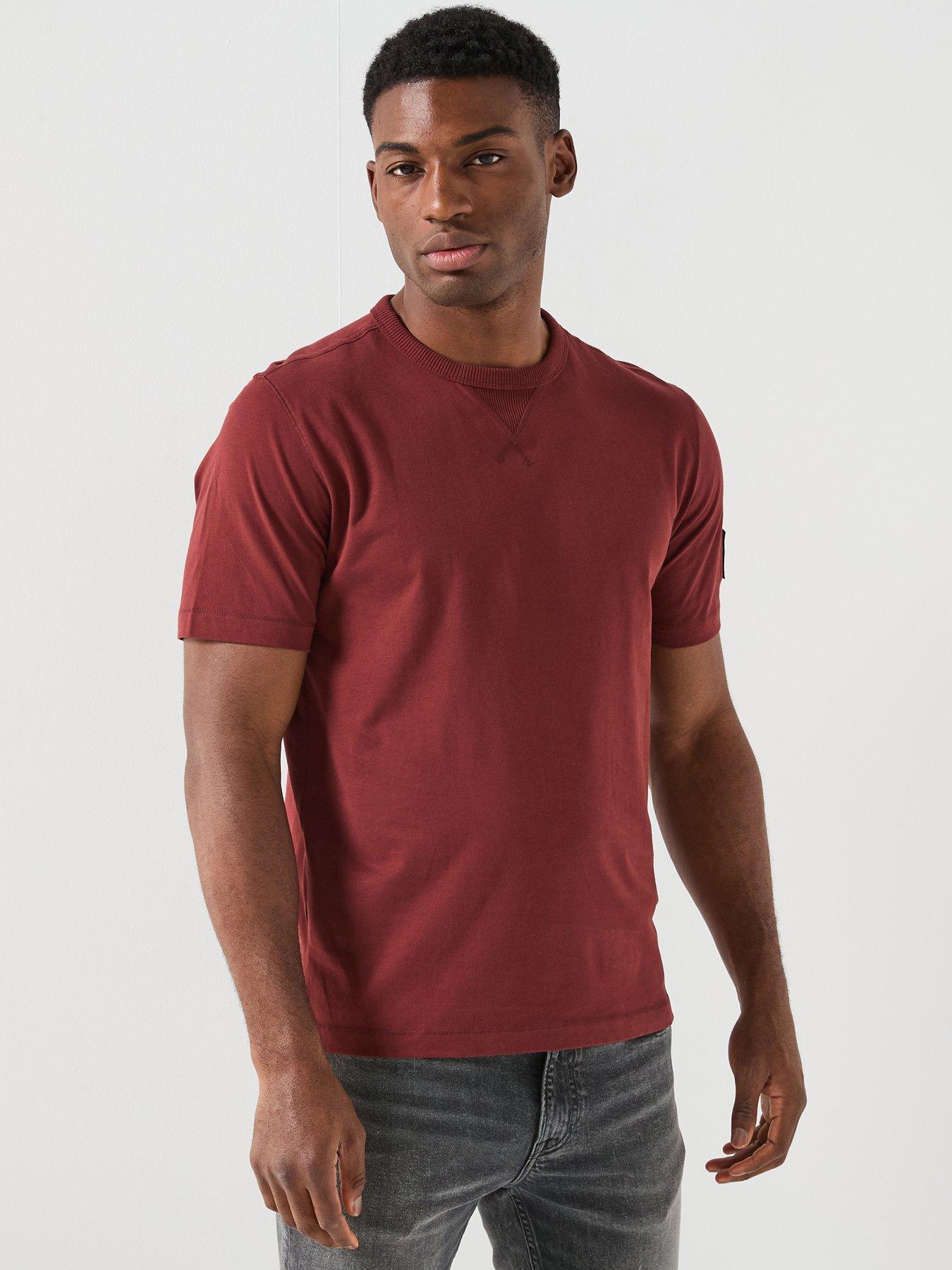 calvin-klein-jeans-badge-t-shirt-brown