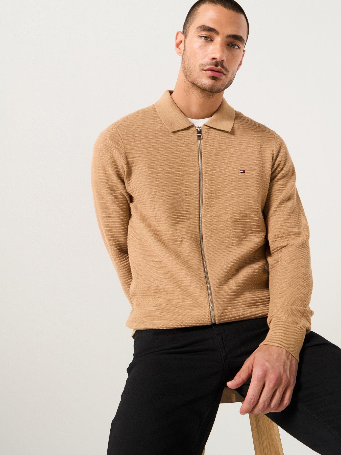 tommy-hilfiger-structure-zip-thru-knitted-jumper-beige