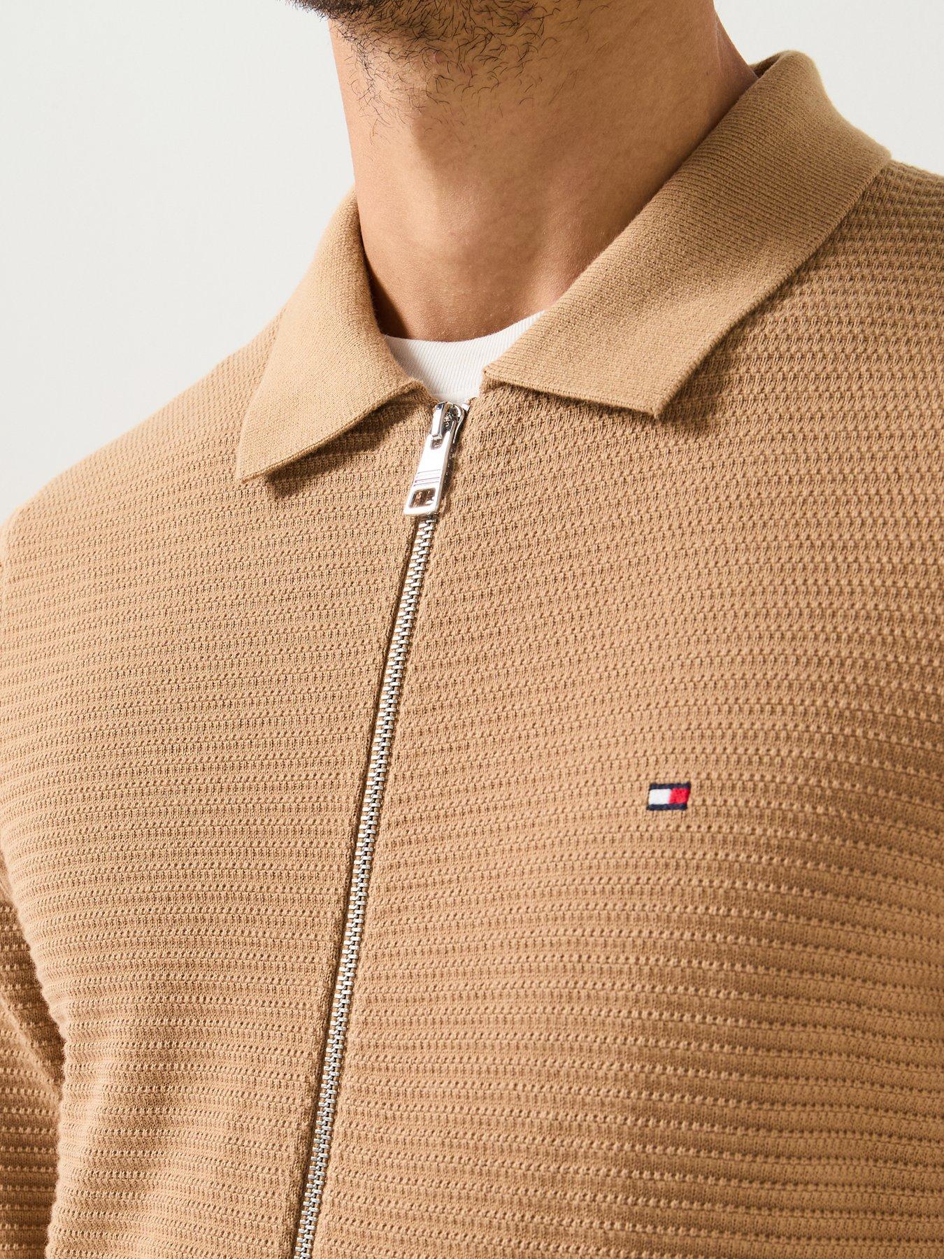 tommy-hilfiger-structure-zip-thru-knitted-jumper-beigeoutfit