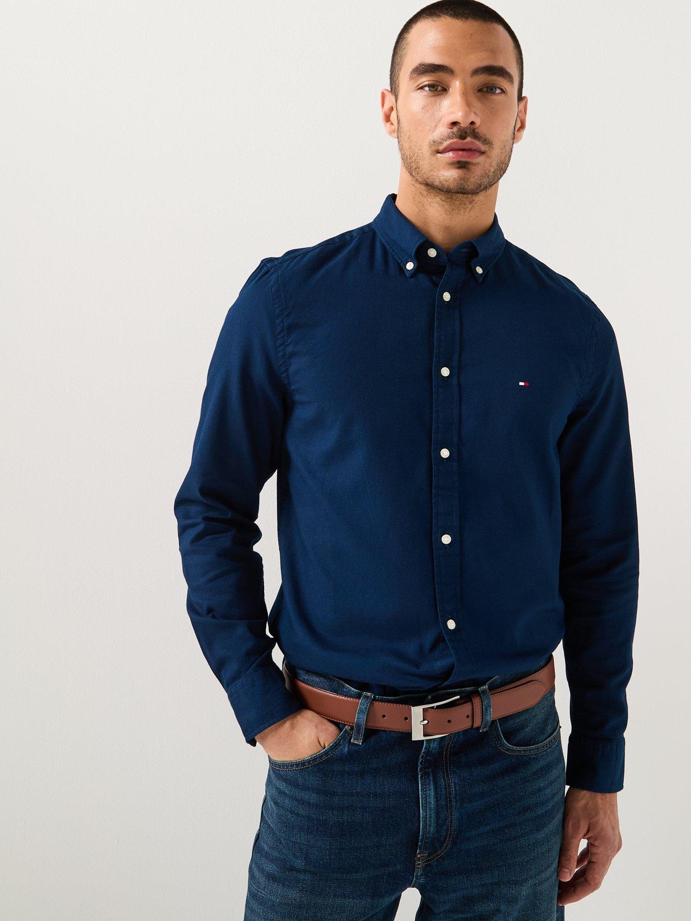 tommy-hilfiger-flex-dobby-slim-fit-shirt-navydetail