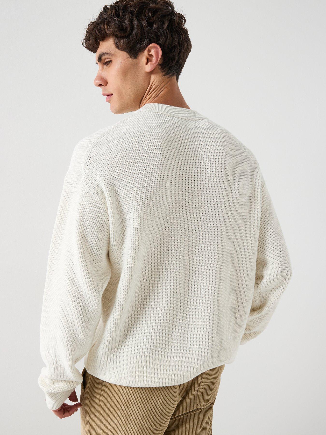 calvin-klein-jeans-cotton-waffle-knitted-jumper-creamstillFront