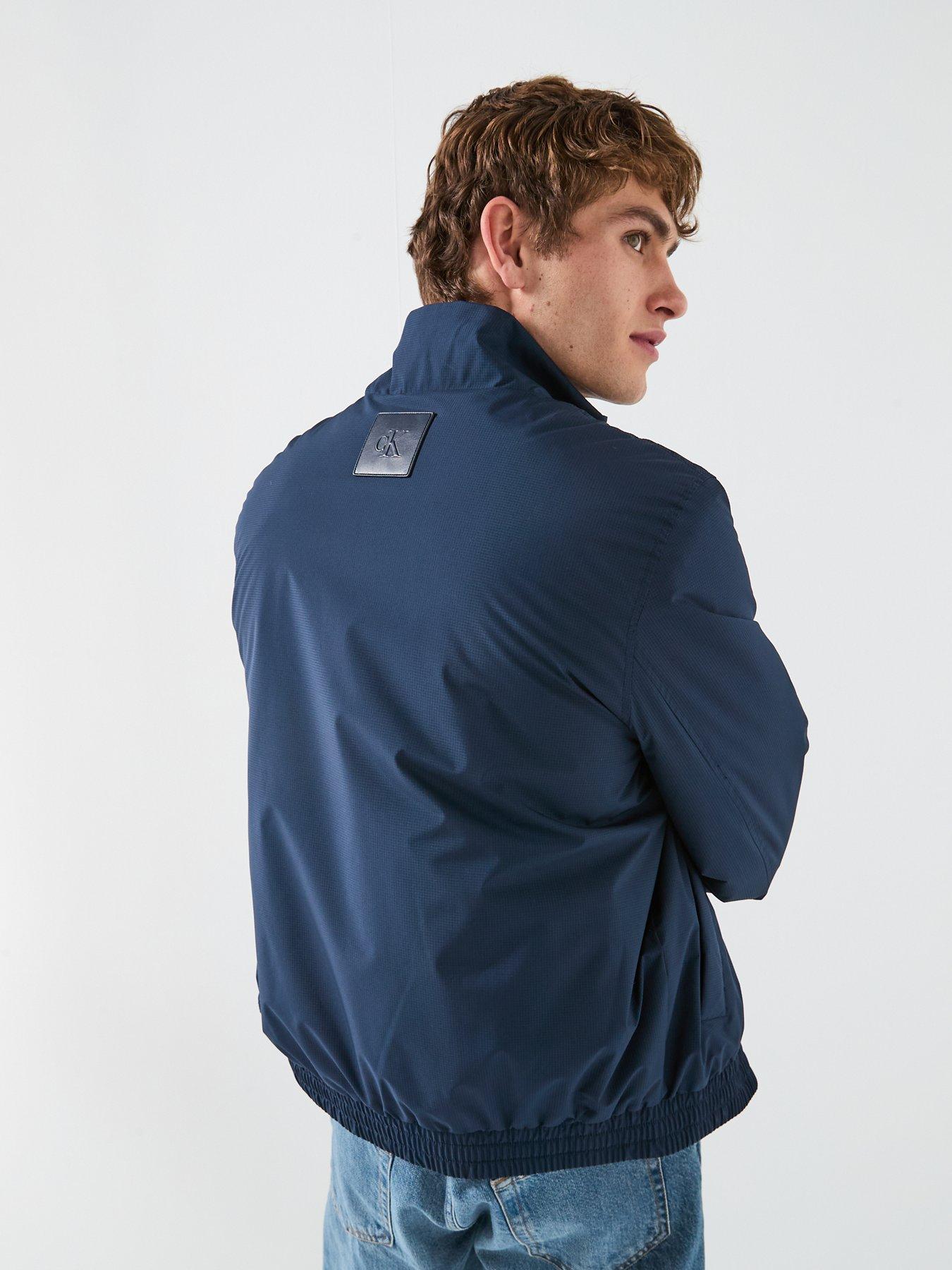 Image 2 of 6 of Calvin Klein Jeans Ripstop Padded Harrington Jacket - Navy