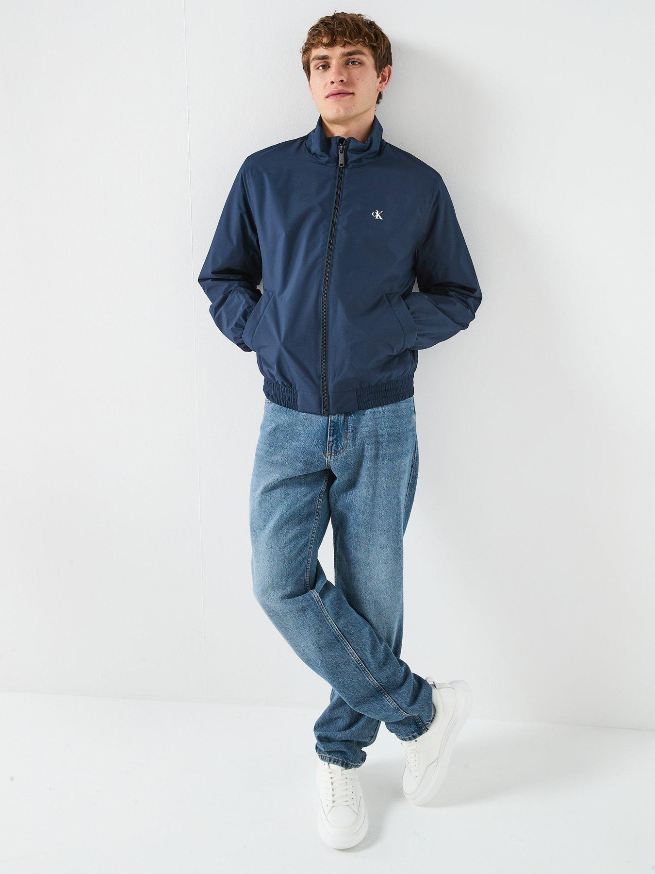 Image 3 of 6 of Calvin Klein Jeans Ripstop Padded Harrington Jacket - Navy