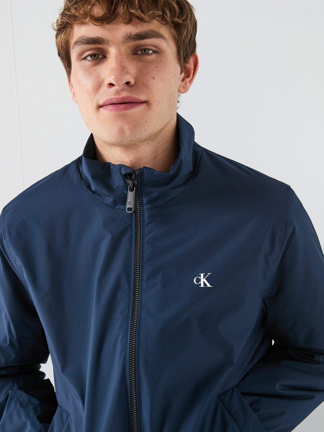Image 4 of 6 of Calvin Klein Jeans Ripstop Padded Harrington Jacket - Navy