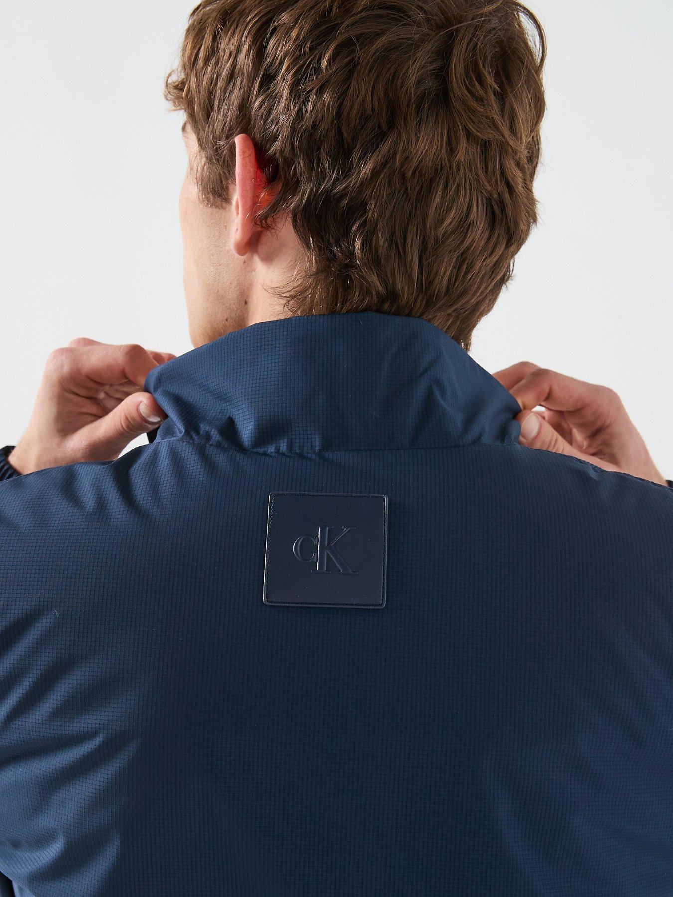 Image 5 of 6 of Calvin Klein Jeans Ripstop Padded Harrington Jacket - Navy