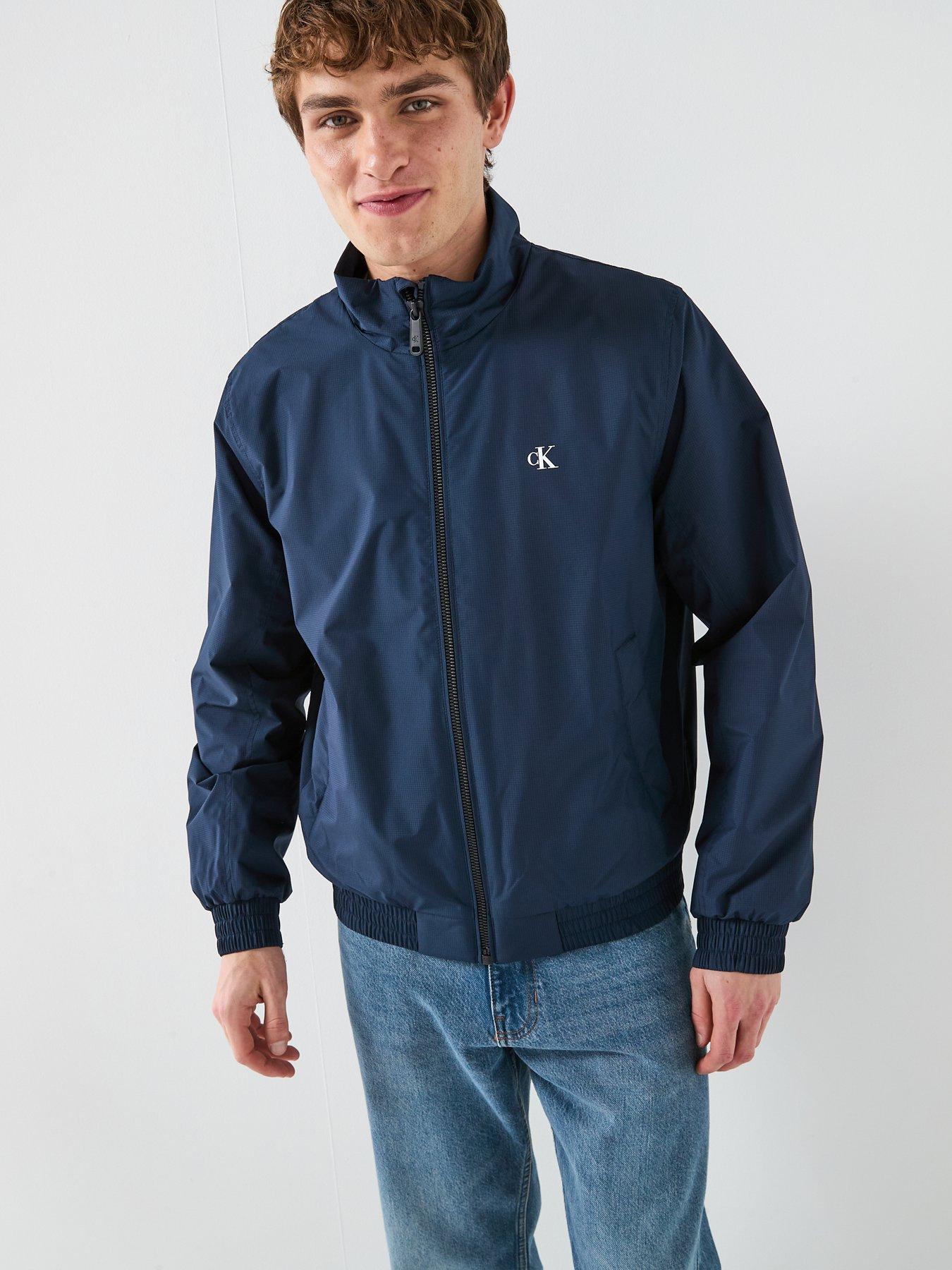 Image 6 of 6 of Calvin Klein Jeans Ripstop Padded Harrington Jacket - Navy