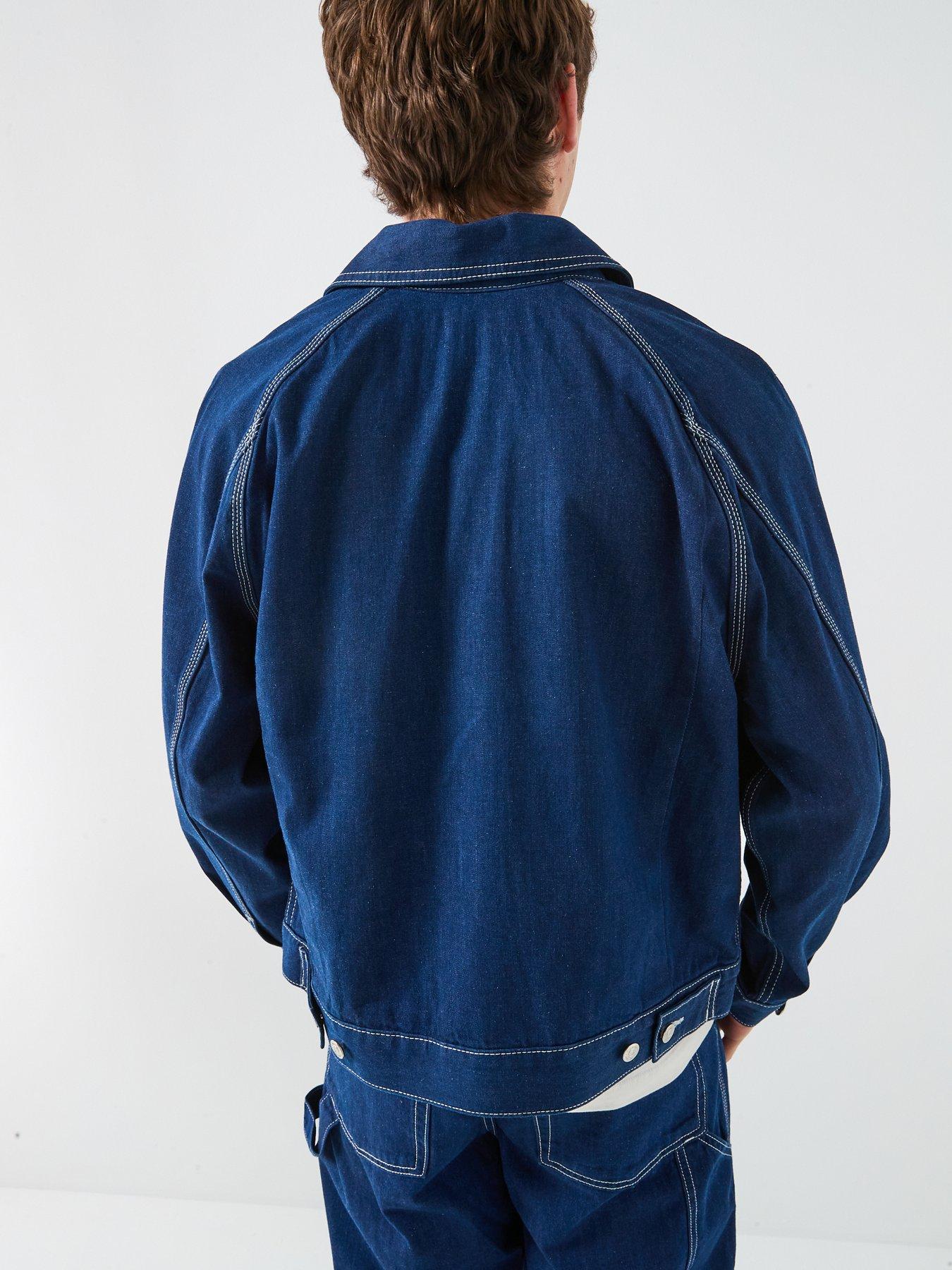 Image 2 of 6 of Calvin Klein Jeans Calvin Klein Jeans Darted Workwear Denim Jacket - Blue