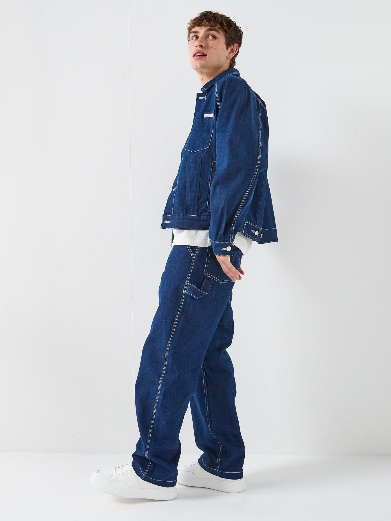 Image 5 of 6 of Calvin Klein Jeans Calvin Klein Jeans Darted Workwear Denim Jacket - Blue