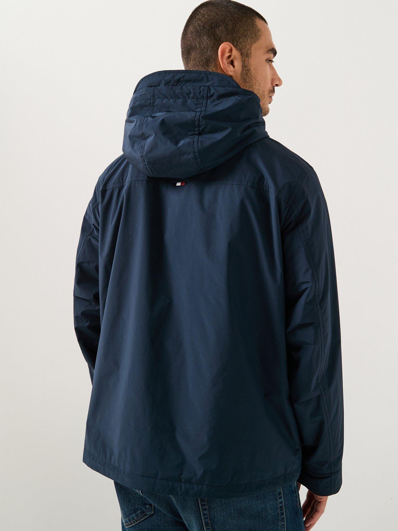 tommy-hilfiger-lightweight-packable-hooded-jacket-navystillFront