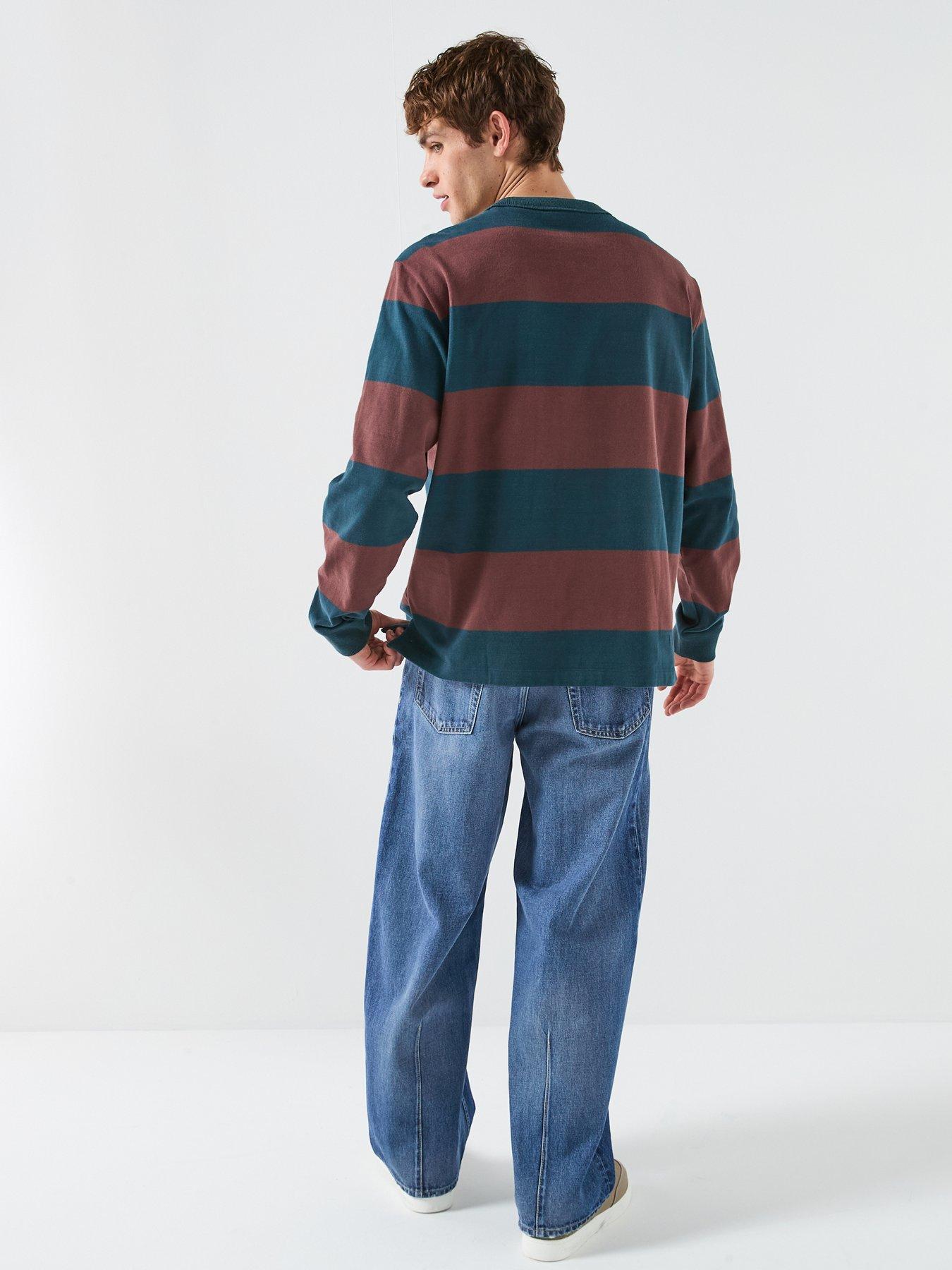 calvin-klein-jeans-sueded-stripe-pocket-long-sleeve-t-shirt-reddetail