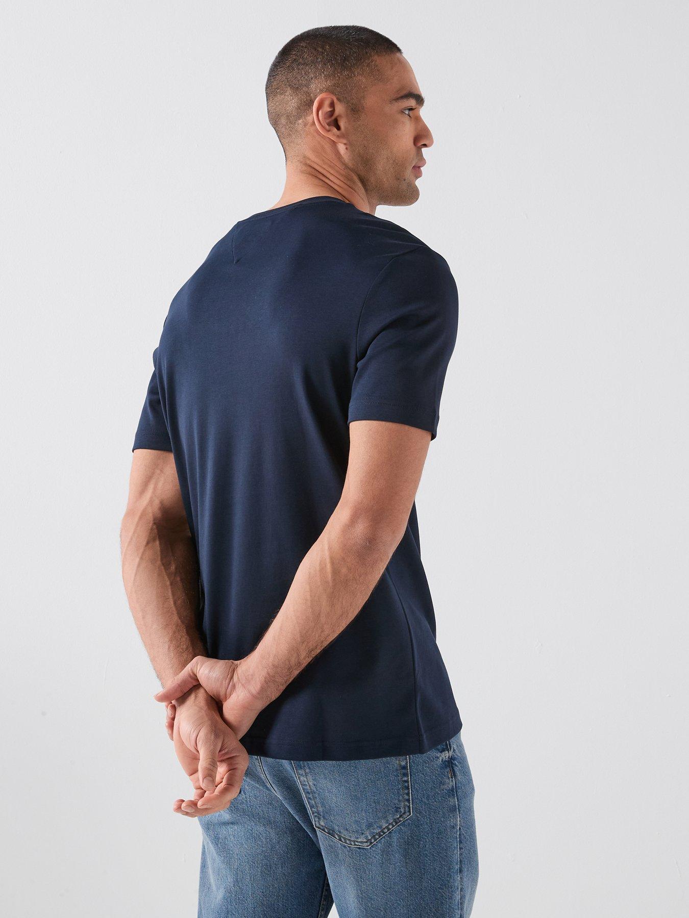tommy-hilfiger-crest-logo-interlock-t-shirt-navystillFront