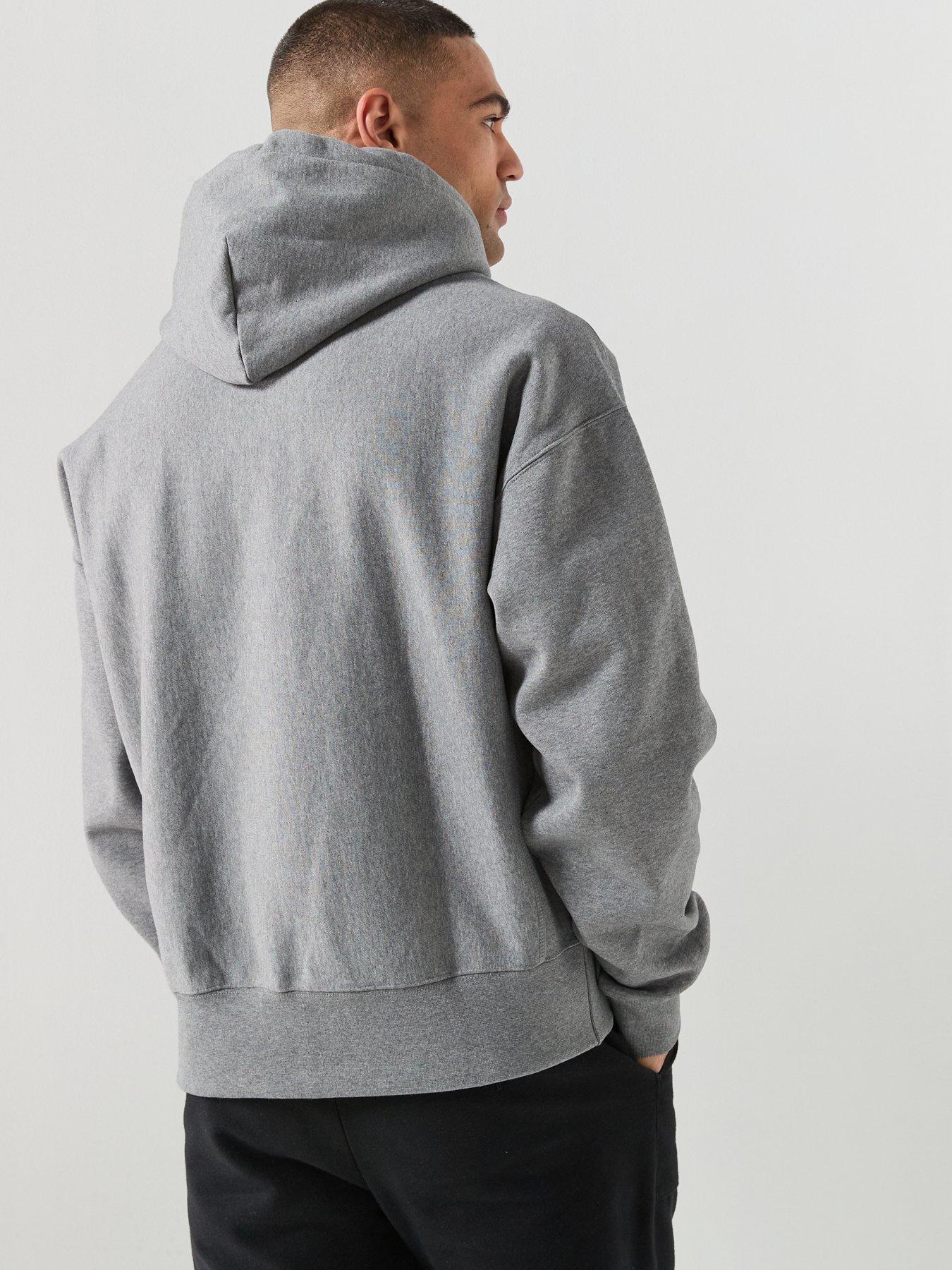 Image 2 of 6 of Calvin Klein Terry Graphic Overhead Hoodie - Grey
