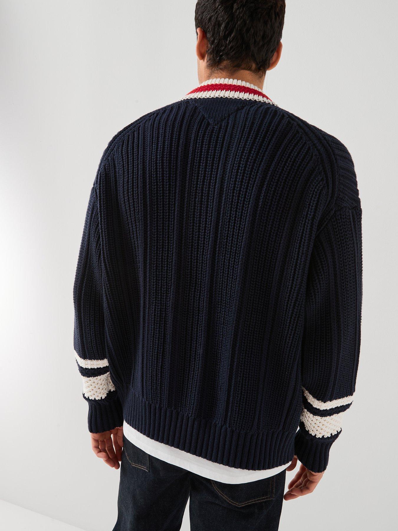 tommy-hilfiger-letterman-knitted-cardigan-navystillFront