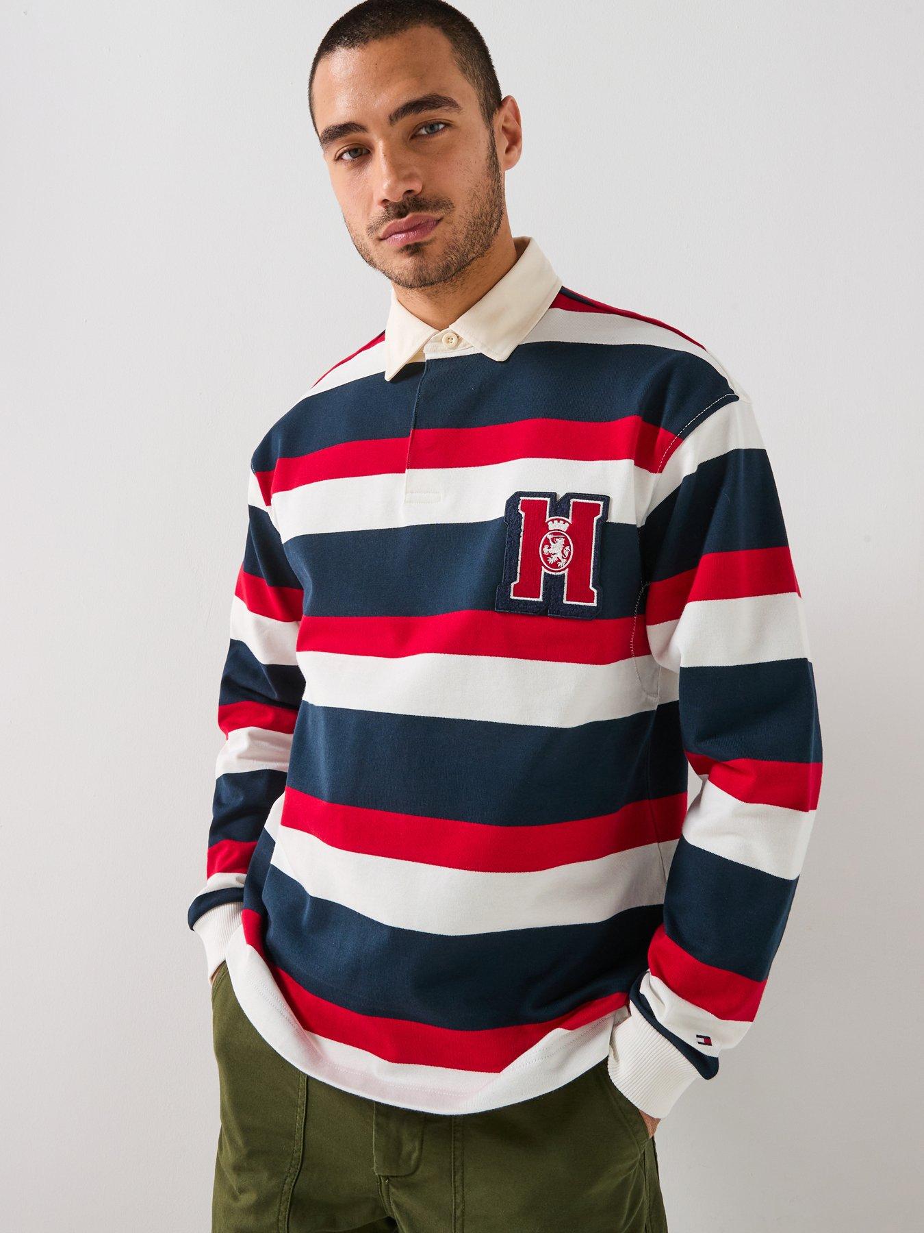 tommy-hilfiger-crest-striped-fleece-long-sleeve-rugby-polo-shirt-multi