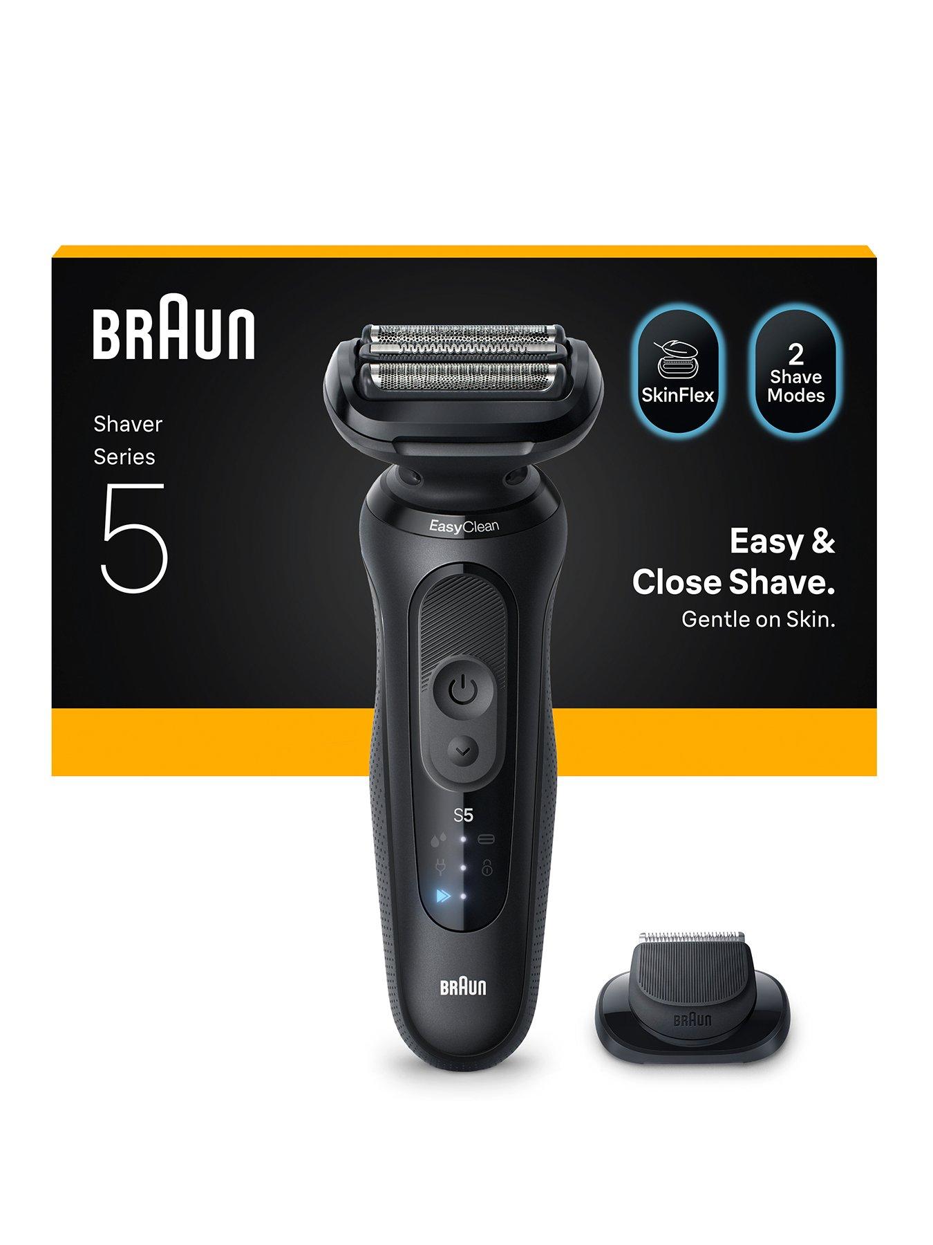 Braun Series 5 Electric Shaver, Up to 50 min, +1 Attachment, 52-N1200S - Black