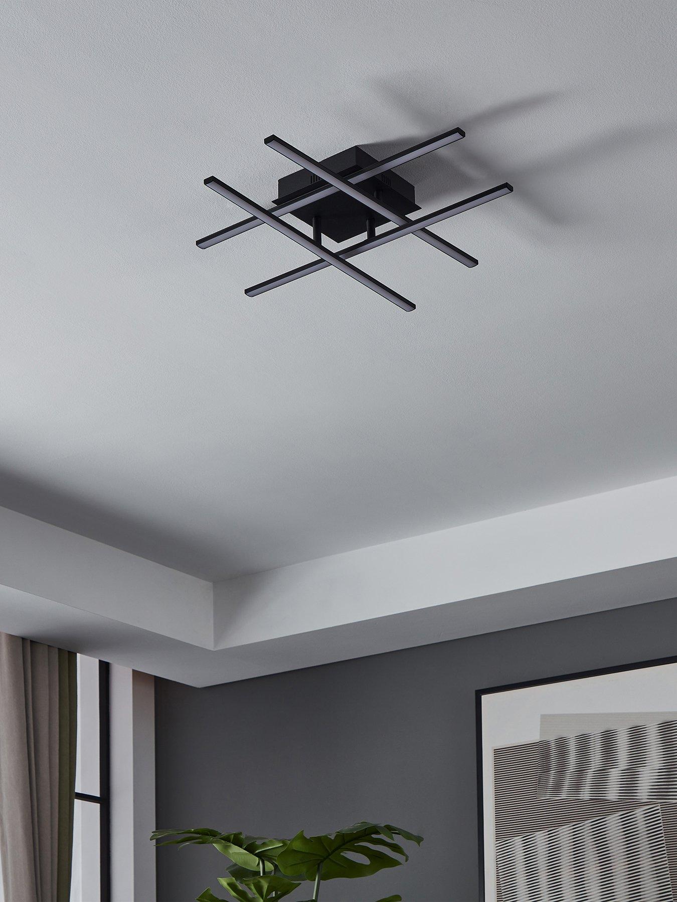 eglo-lasana-3-led-contemporary-flush-black-wallceiling-light-blackback