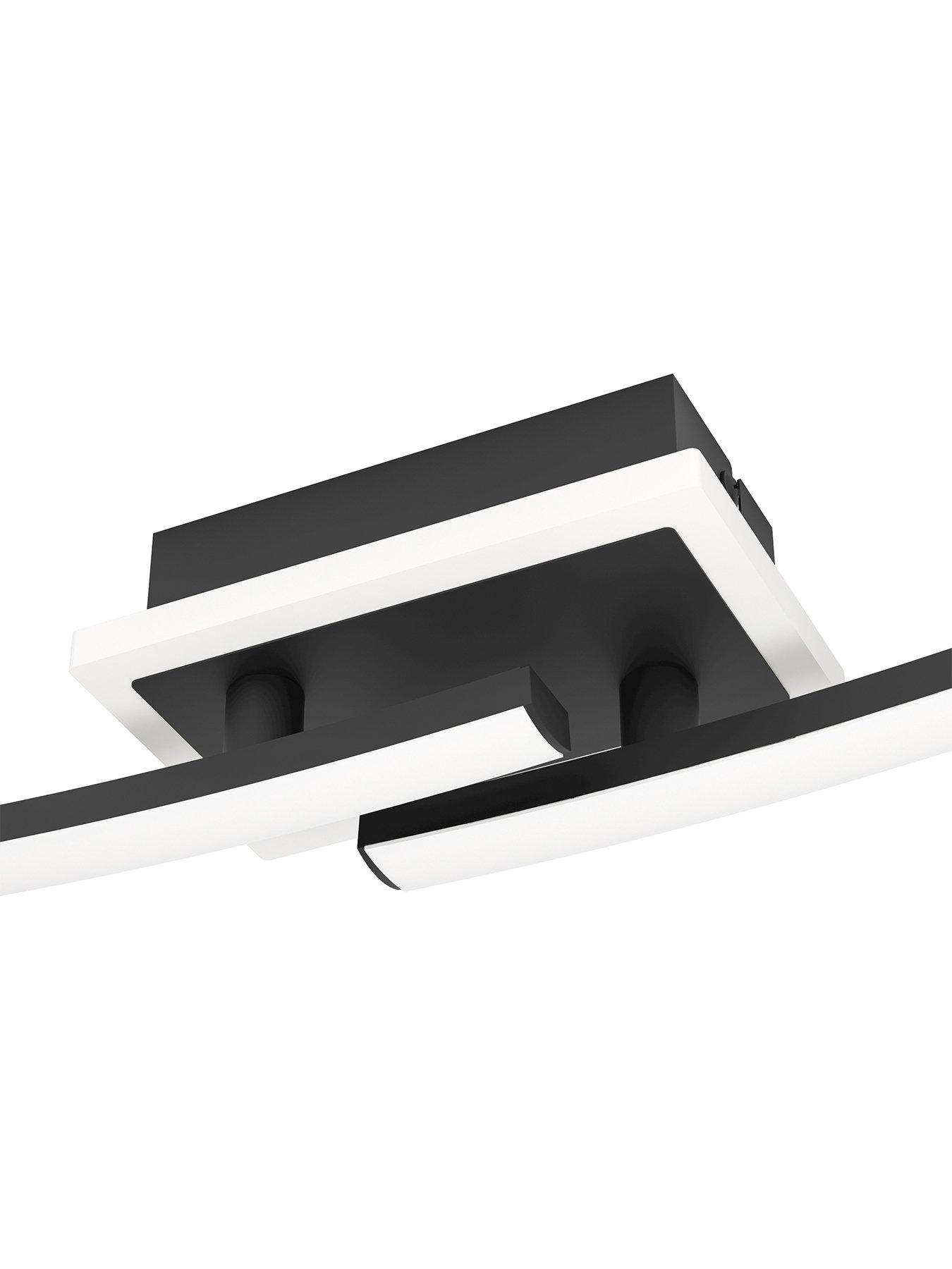 Image 5 of 6 of Eglo Lungolago Black Steel Minimalist Led Ceiling Light