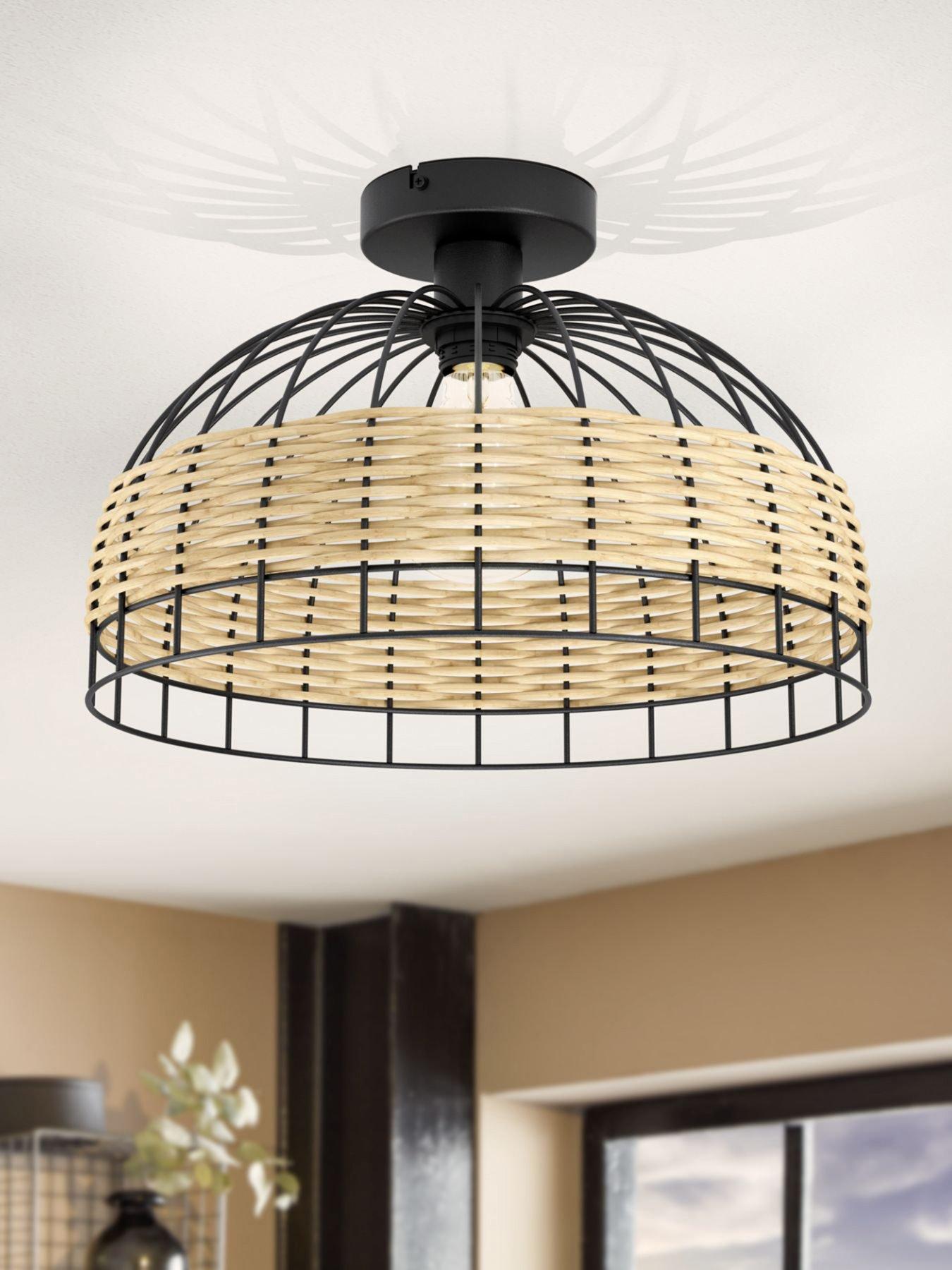 eglo-vintage-anwick-blackrattan-ceiling-lightfront