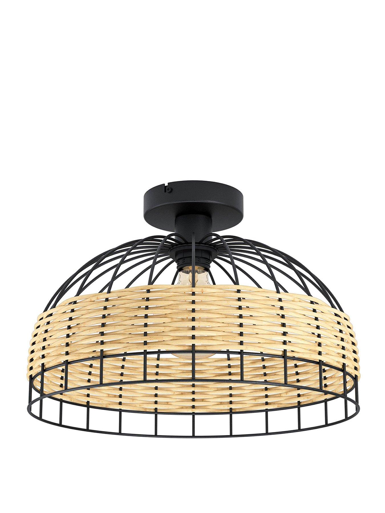 eglo-vintage-anwick-blackrattan-ceiling-lightstillFront