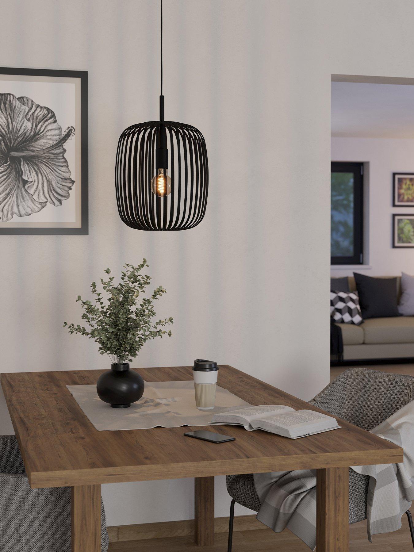 eglo-romazzina-black-caged-single-pendant-lightnbsp--nbspblackfront