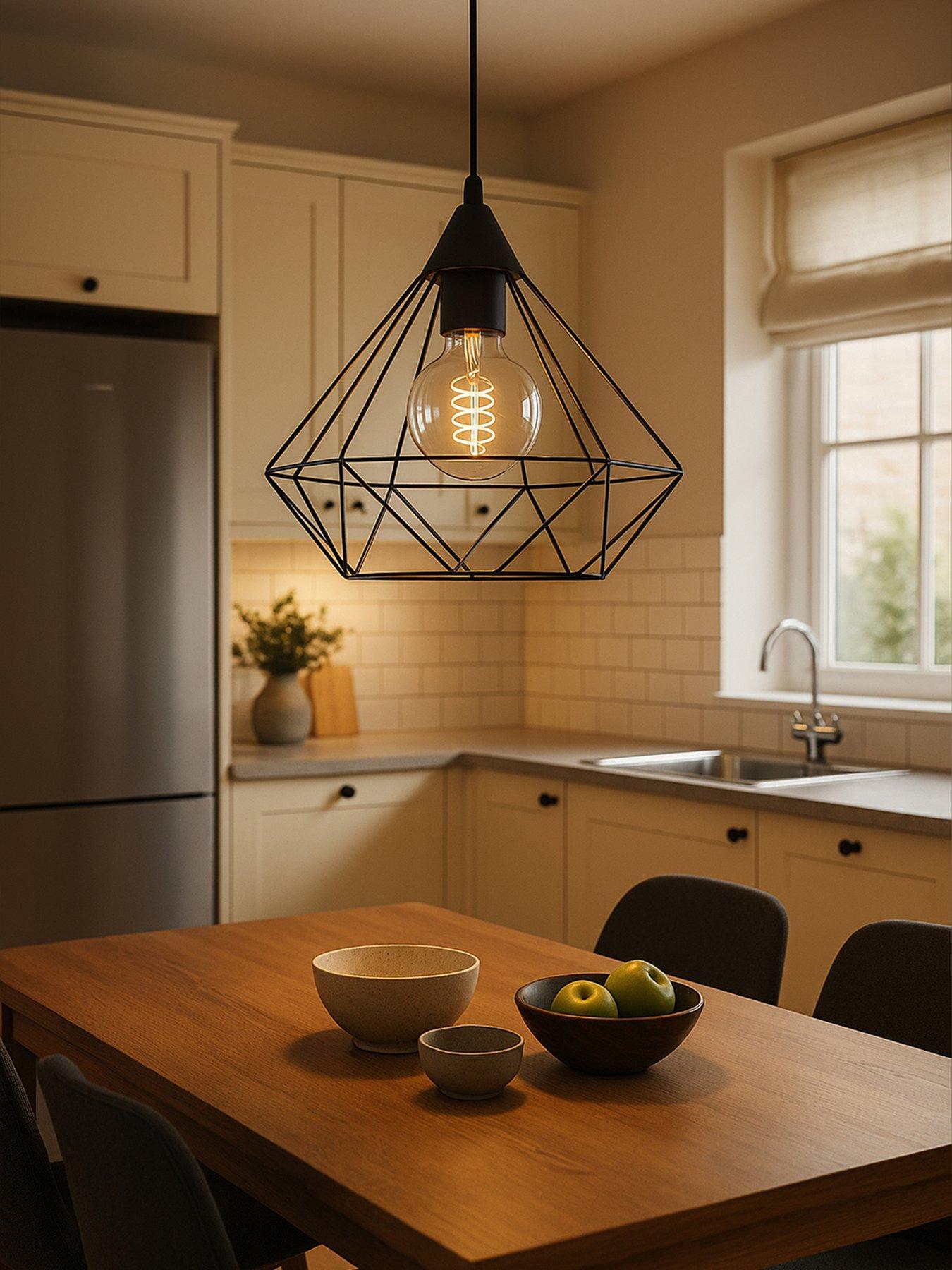 eglo-tarbes-black-geometric-pendant