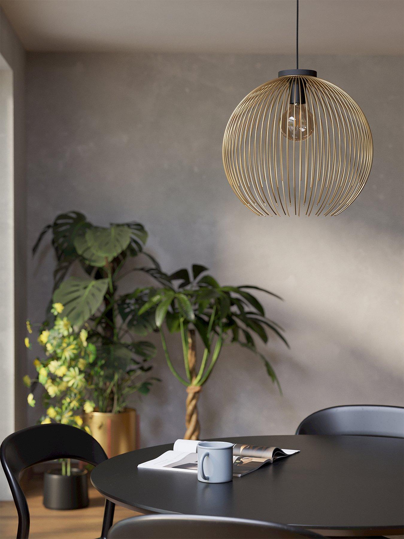 Eglo Venezuela Gold Steel Single Pendant Light