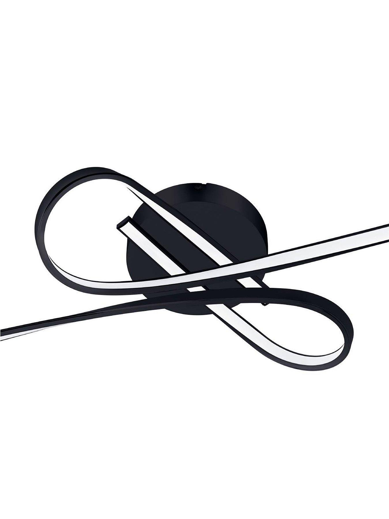 eglo-selvina-1-led-contemporary-flush-black-ceiling-lightdetail