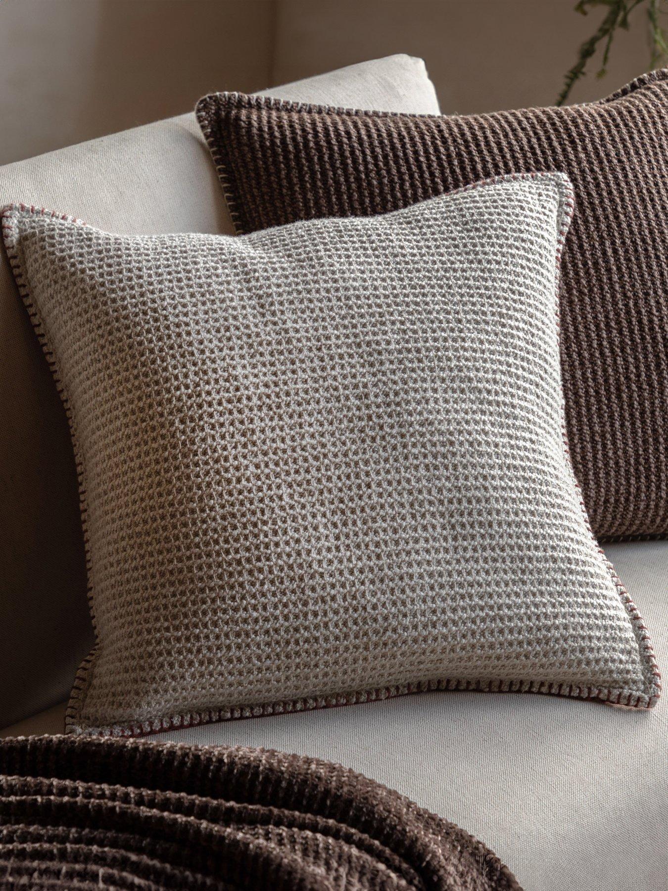 Gallery Direct Alder Textured Cushion Cream