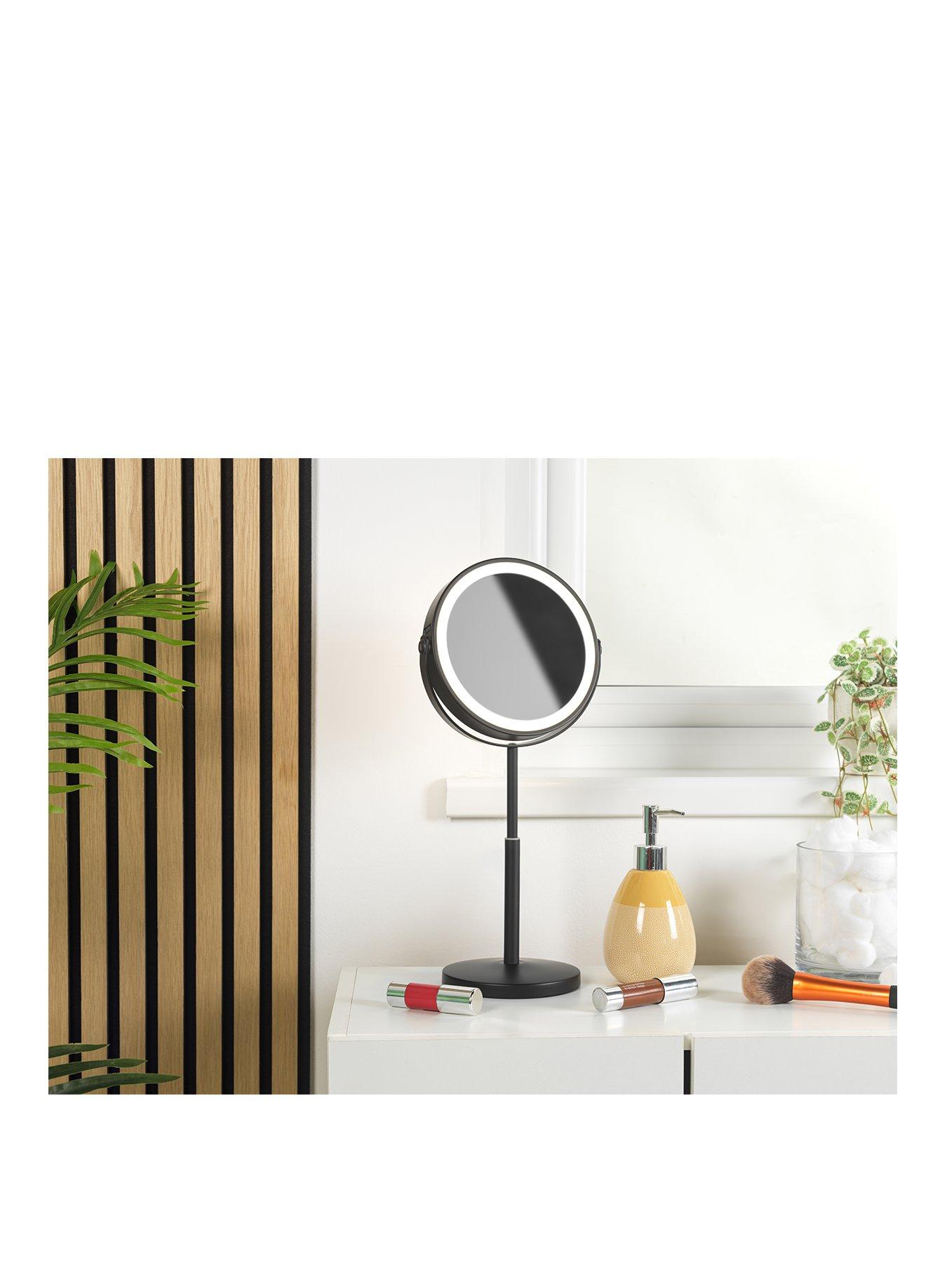 beldray-7-telescopic-led-mirror-black