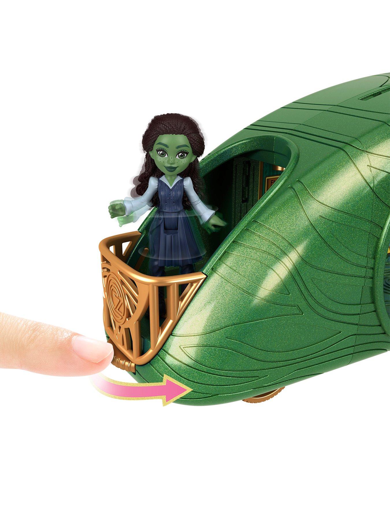 wicked-emerald-city-train-playset-and-elphaba-dolldetail