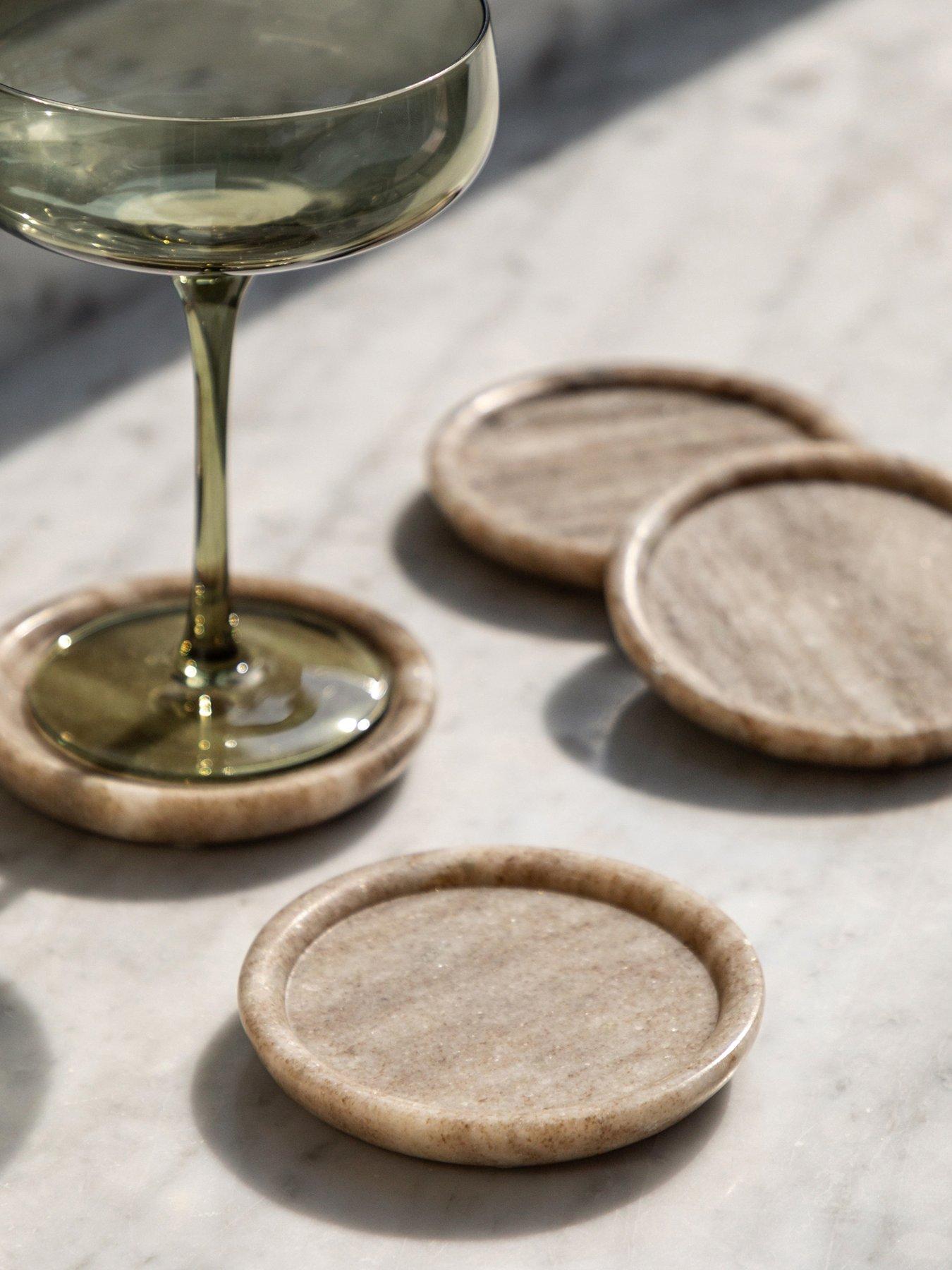 gallery-direct-beige-marble-rounded-coasters-set4