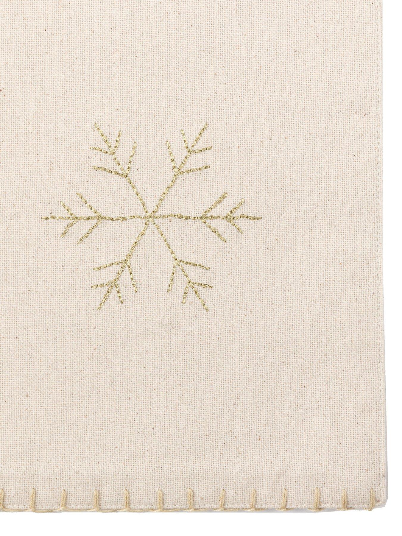 Image 5 of 6 of Gallery Direct Deco Luxe Snowflake Table Runner 360x1800mm