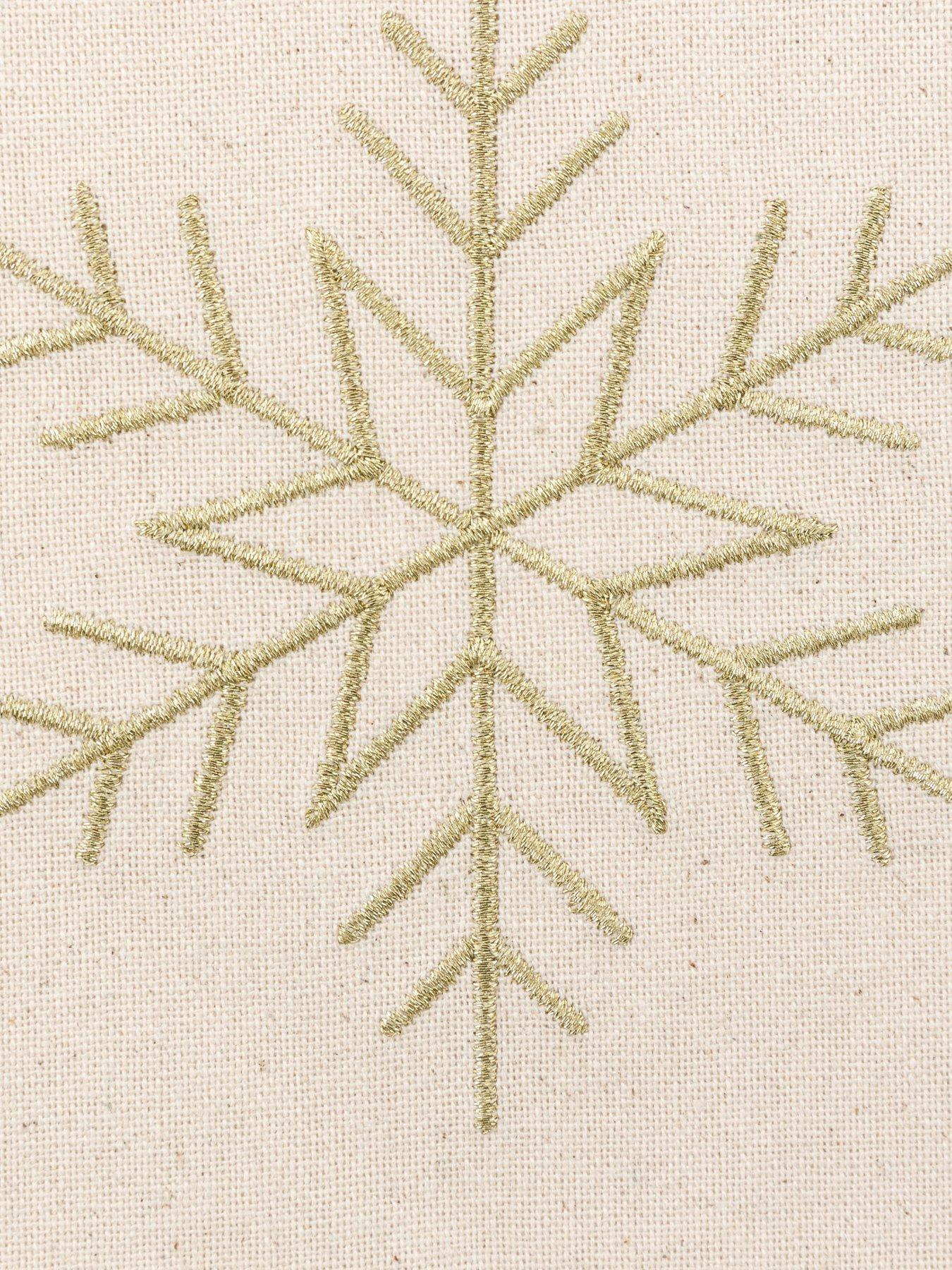 Image 6 of 6 of Gallery Direct Deco Luxe Snowflake Table Runner 360x1800mm