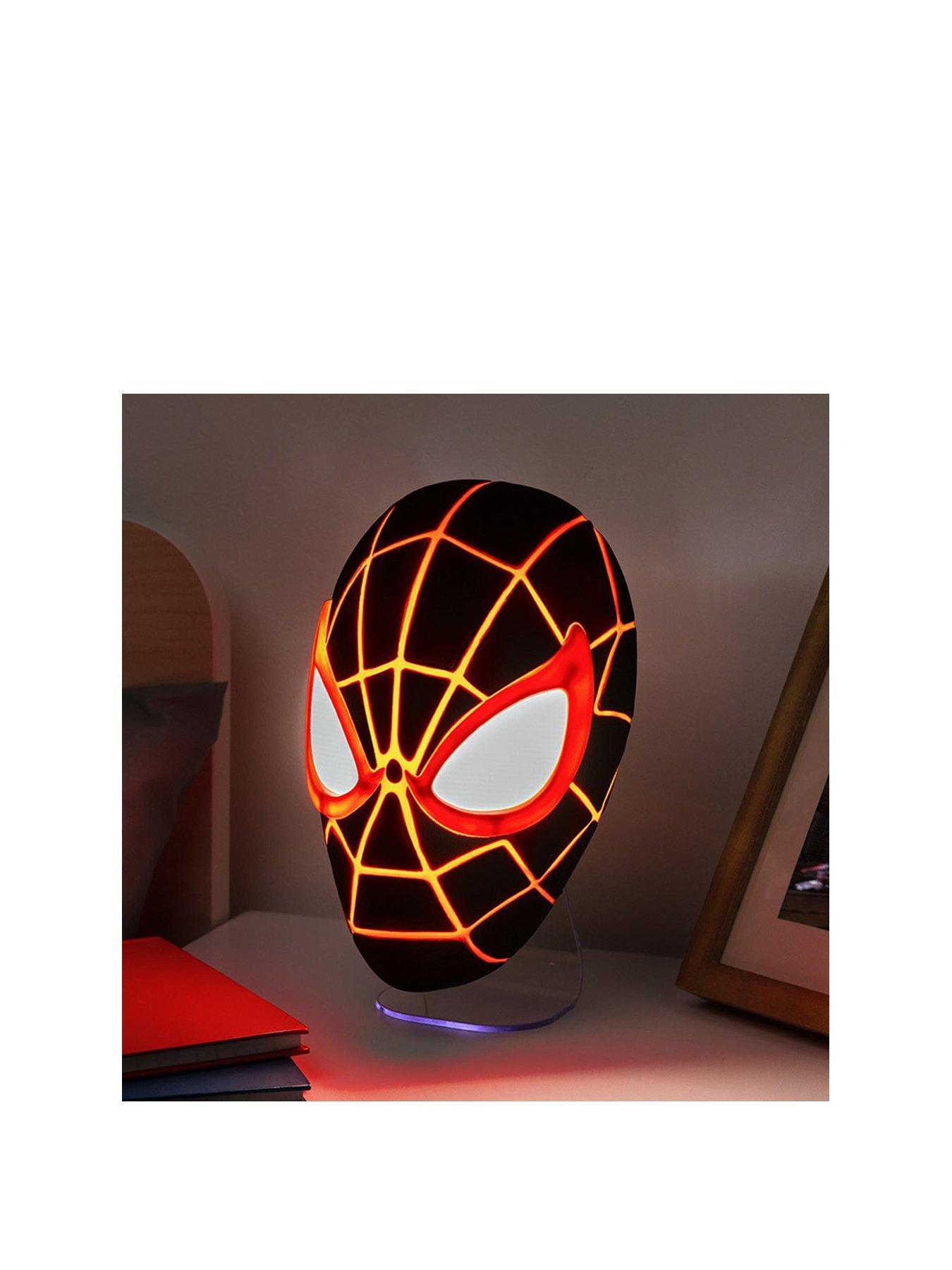 Image 2 of 7 of Marvel Spiderman Miles Morales Mask Light