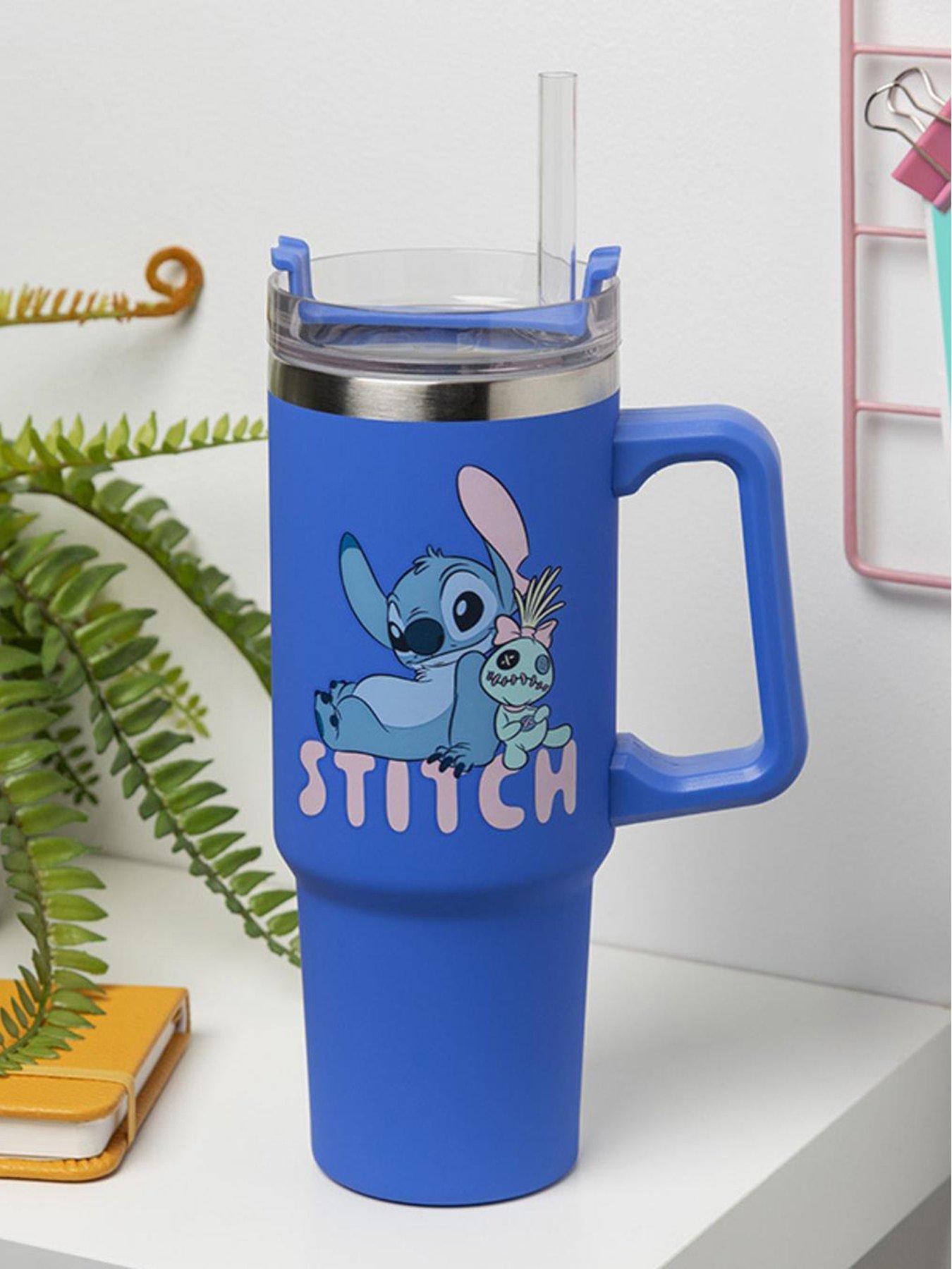 Lilo & Stitch Stitch Blue 900ml Insulated Cup And Straw