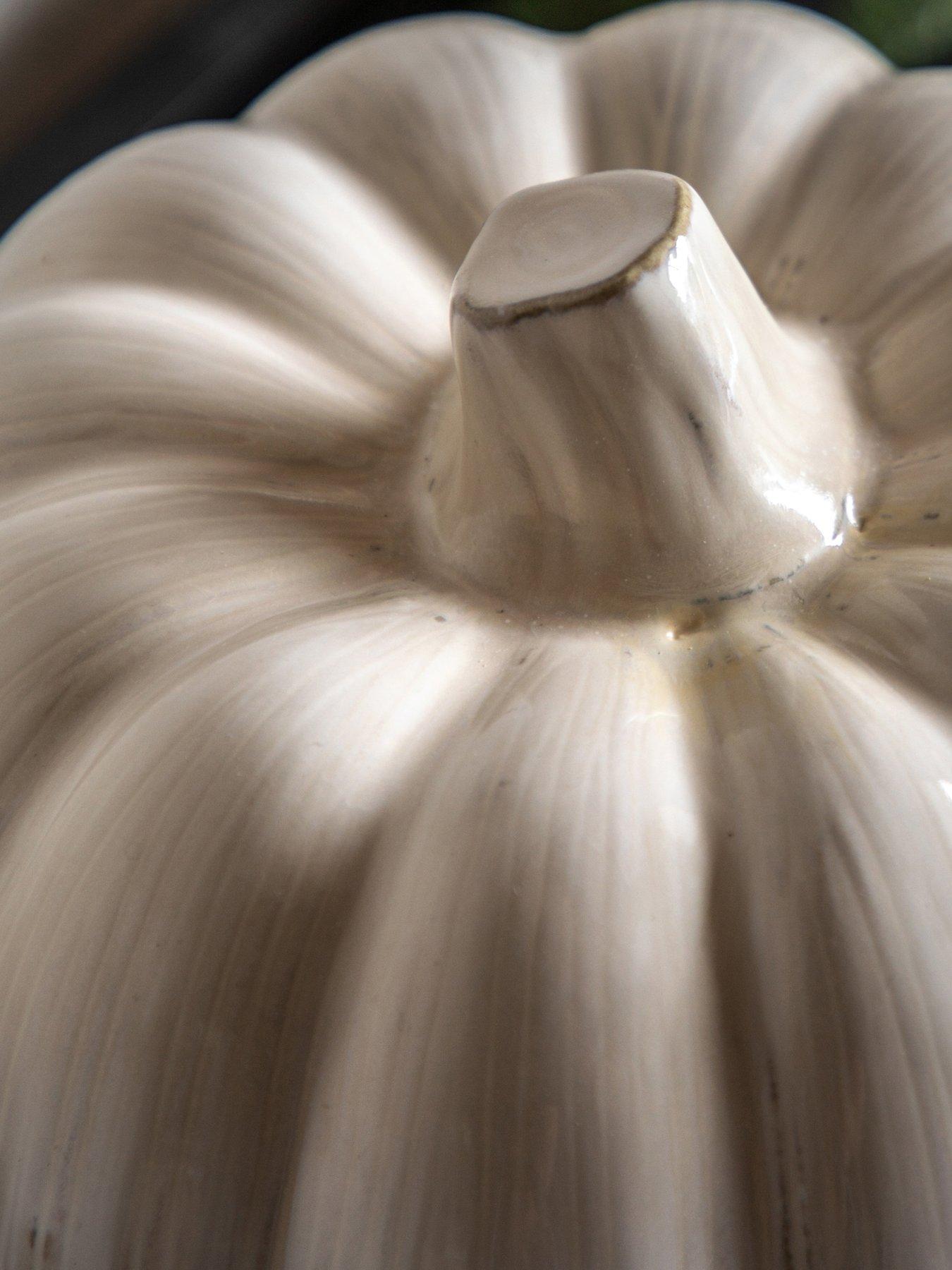 Image 4 of 6 of Gallery Direct Ceramic Pumpkin Natural