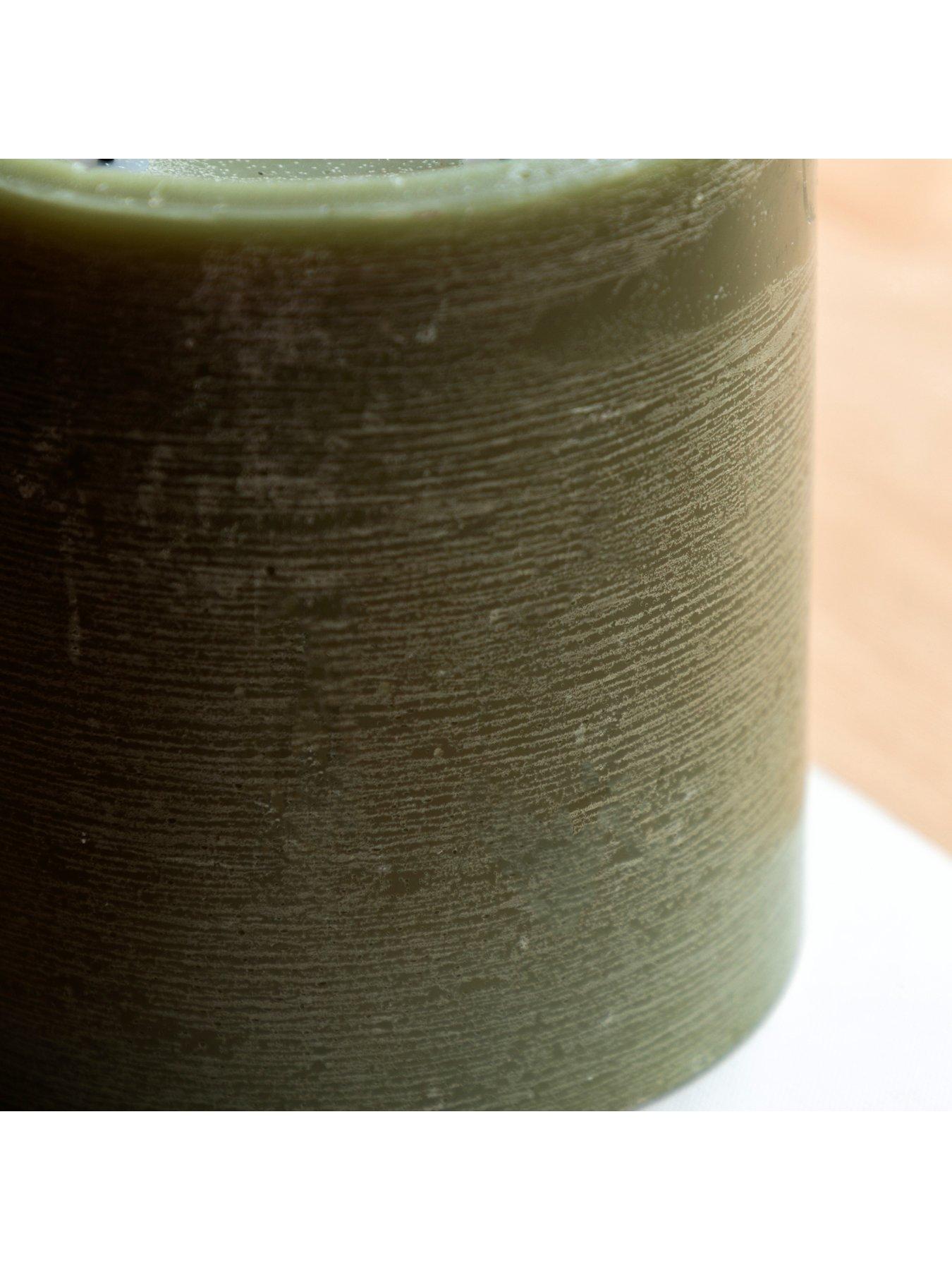 Image 4 of 6 of Gallery Direct Remote Control 3 Wick Led Candle - Olive