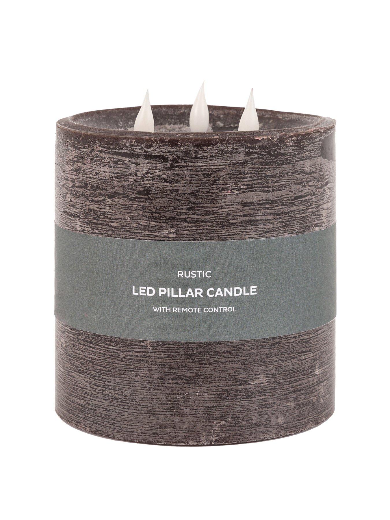 Image 2 of 6 of Gallery Direct Remote Control 3 Wick Led Candle - Mocha