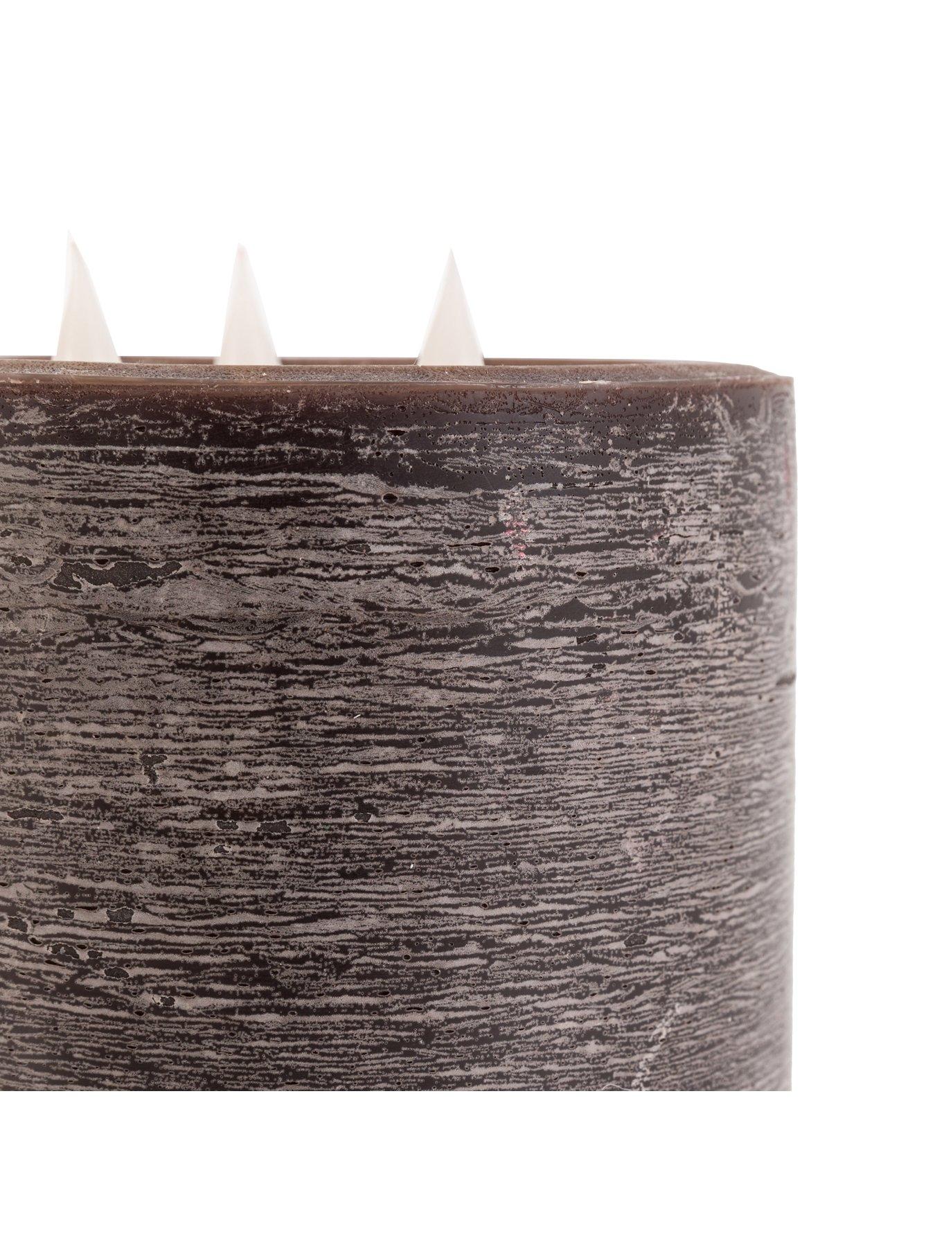 Image 6 of 6 of Gallery Direct Remote Control 3 Wick Led Candle - Mocha