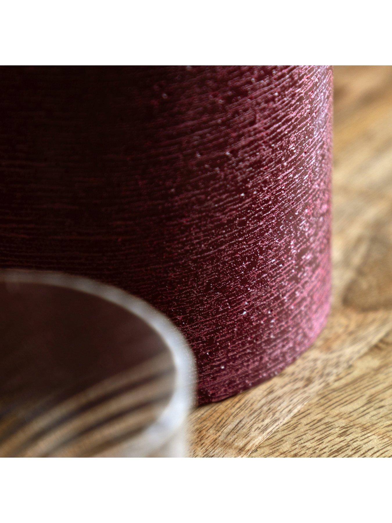 Image 4 of 6 of Gallery Direct Remote Control 3 Wick Led Candle - Oxblood