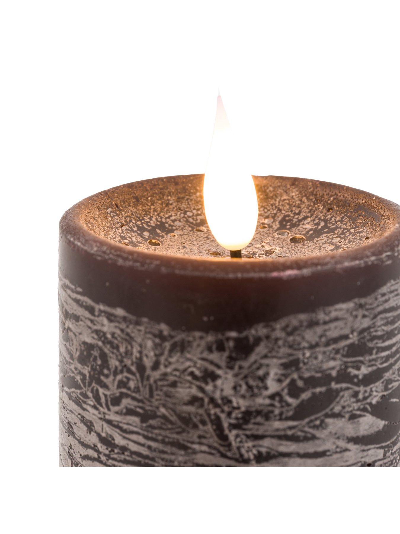 Image 5 of 6 of Gallery Direct Remote Control 3 pack Led Candle - Mocha