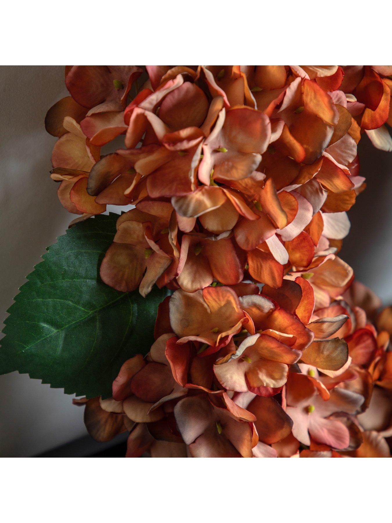 Image 3 of 7 of Gallery Direct Rust Hydrangea Wreath