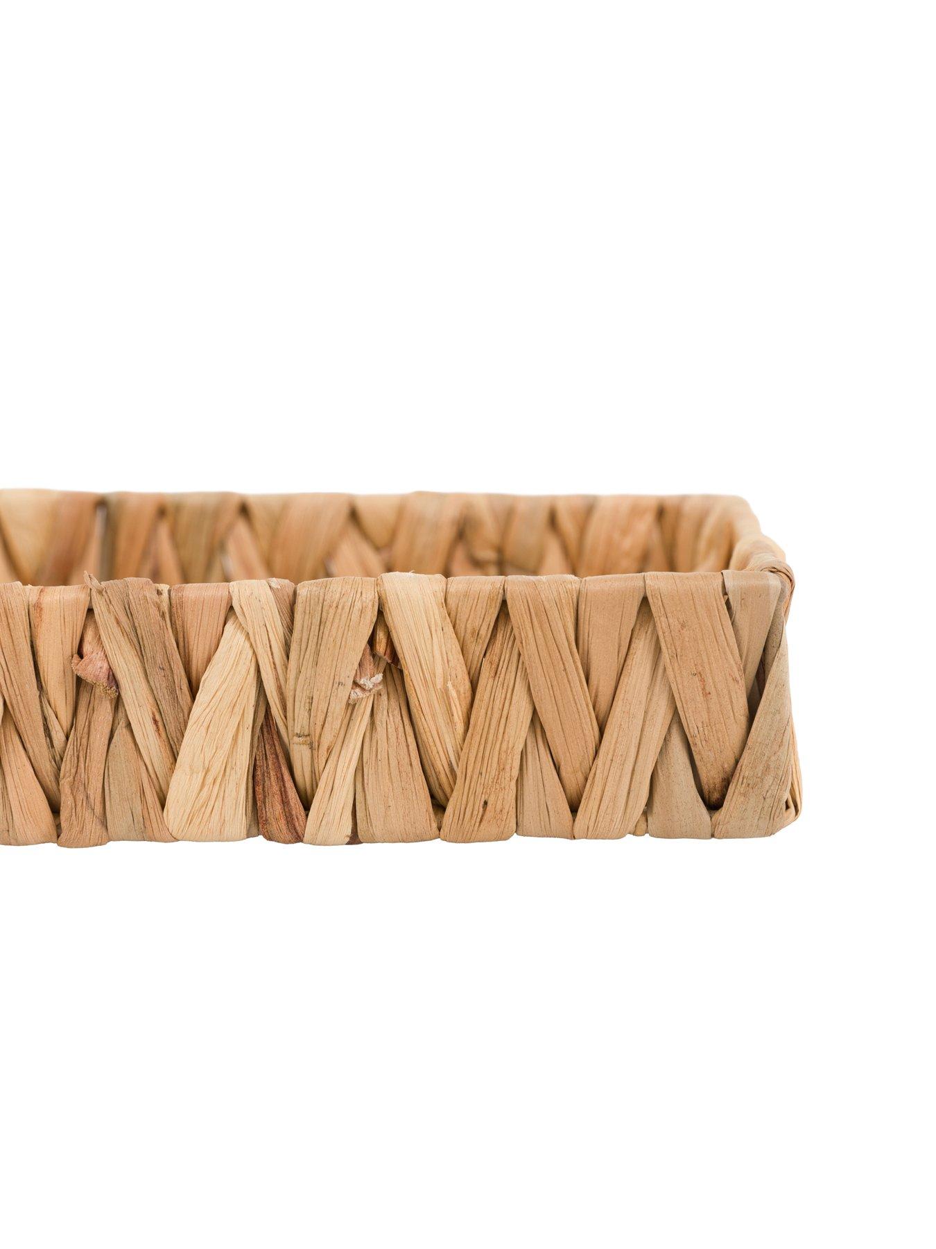 Image 5 of 7 of Gallery Direct Set Of 2 Woven Rectangle Trays Natural