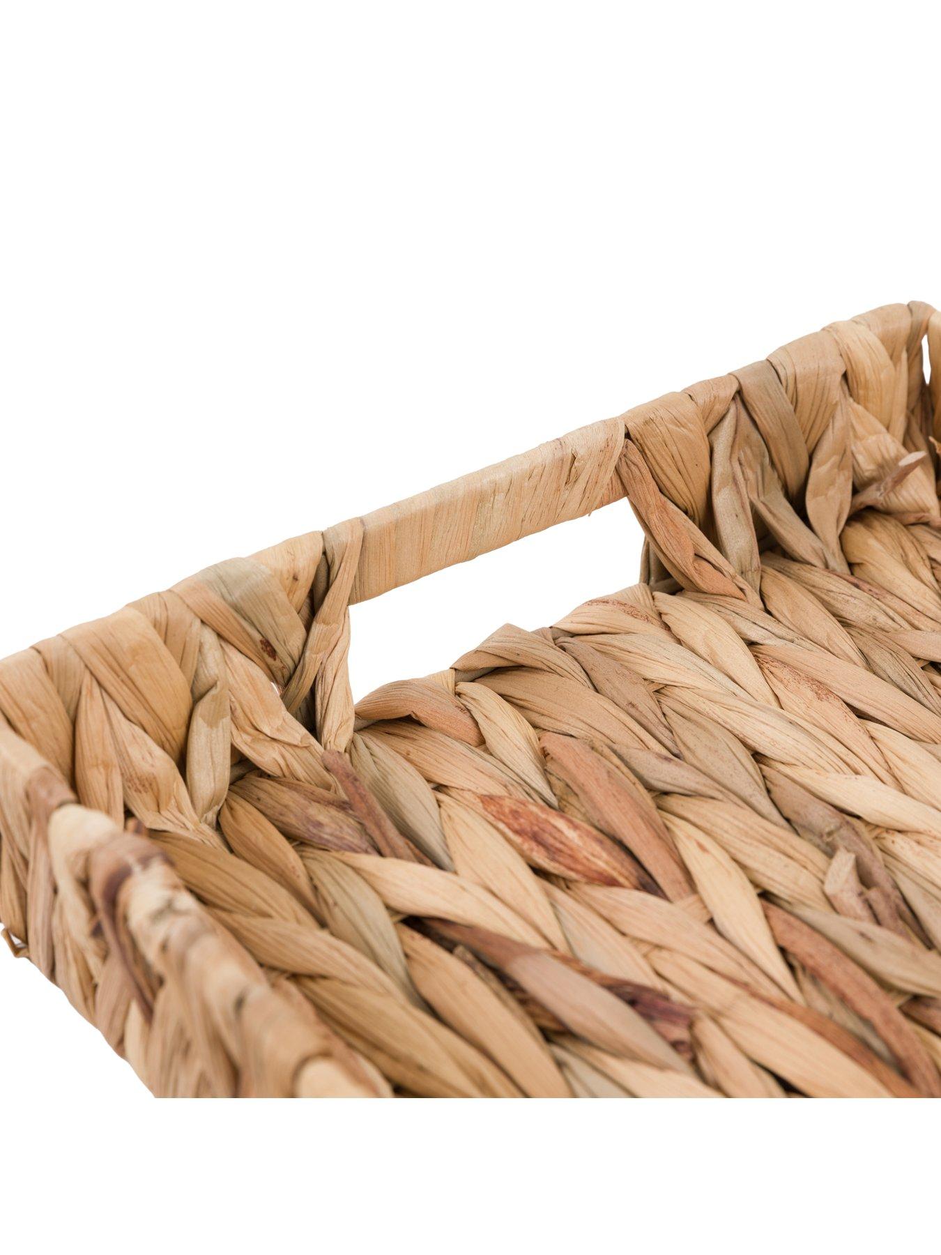 Image 6 of 7 of Gallery Direct Set Of 2 Woven Rectangle Trays Natural