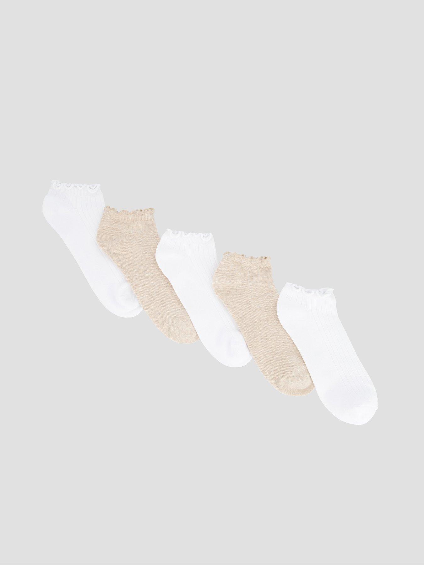 the-very-collection-5-pack-trainer-liner-socks-beigefront