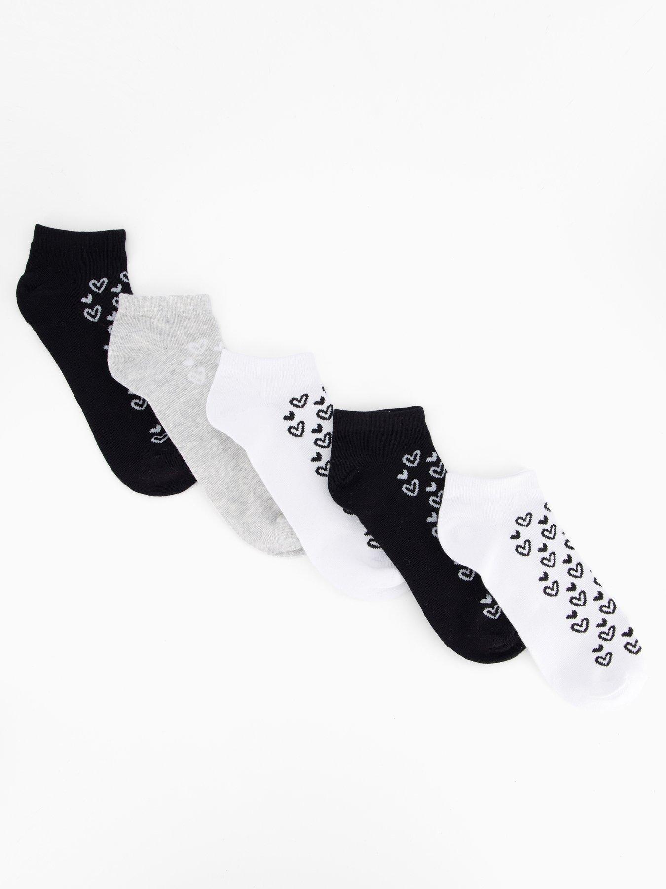 the-very-collection-5-pack-trainer-socks-mono-hearts-multi