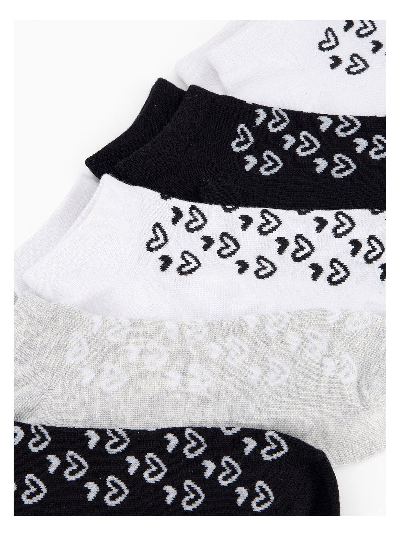 Image 3 of 3 of The Very Collection 5pk Trainer Lines Mono Hearts