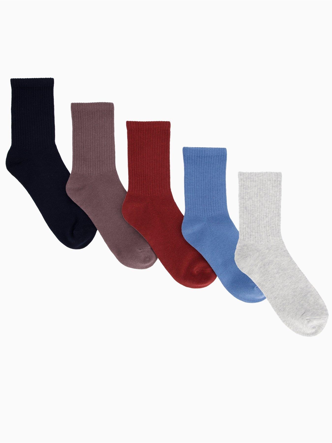 the-very-collection-5-pack-ribbed-ankle-socks-multi